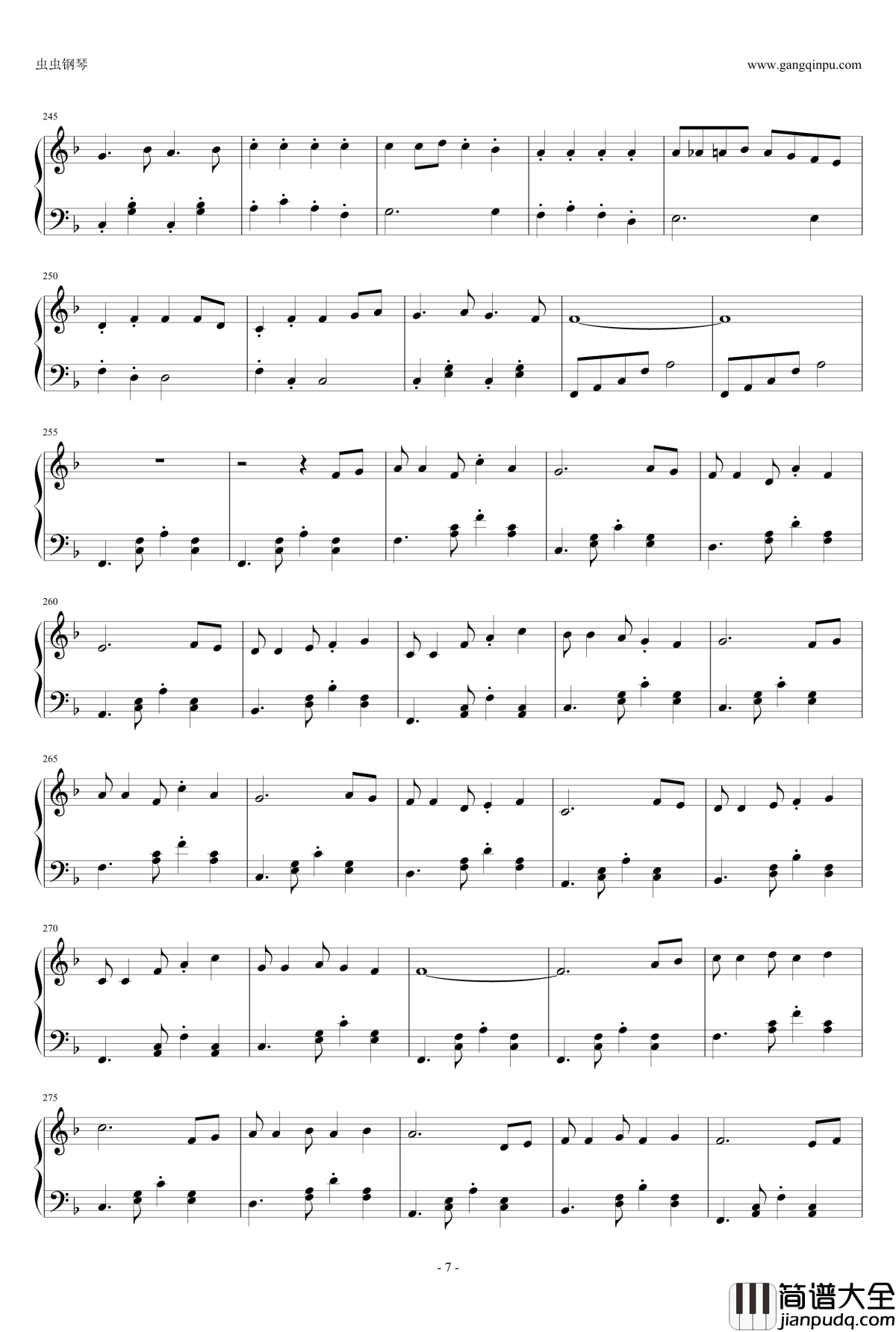 千与千寻主题变奏曲钢琴谱_久石让