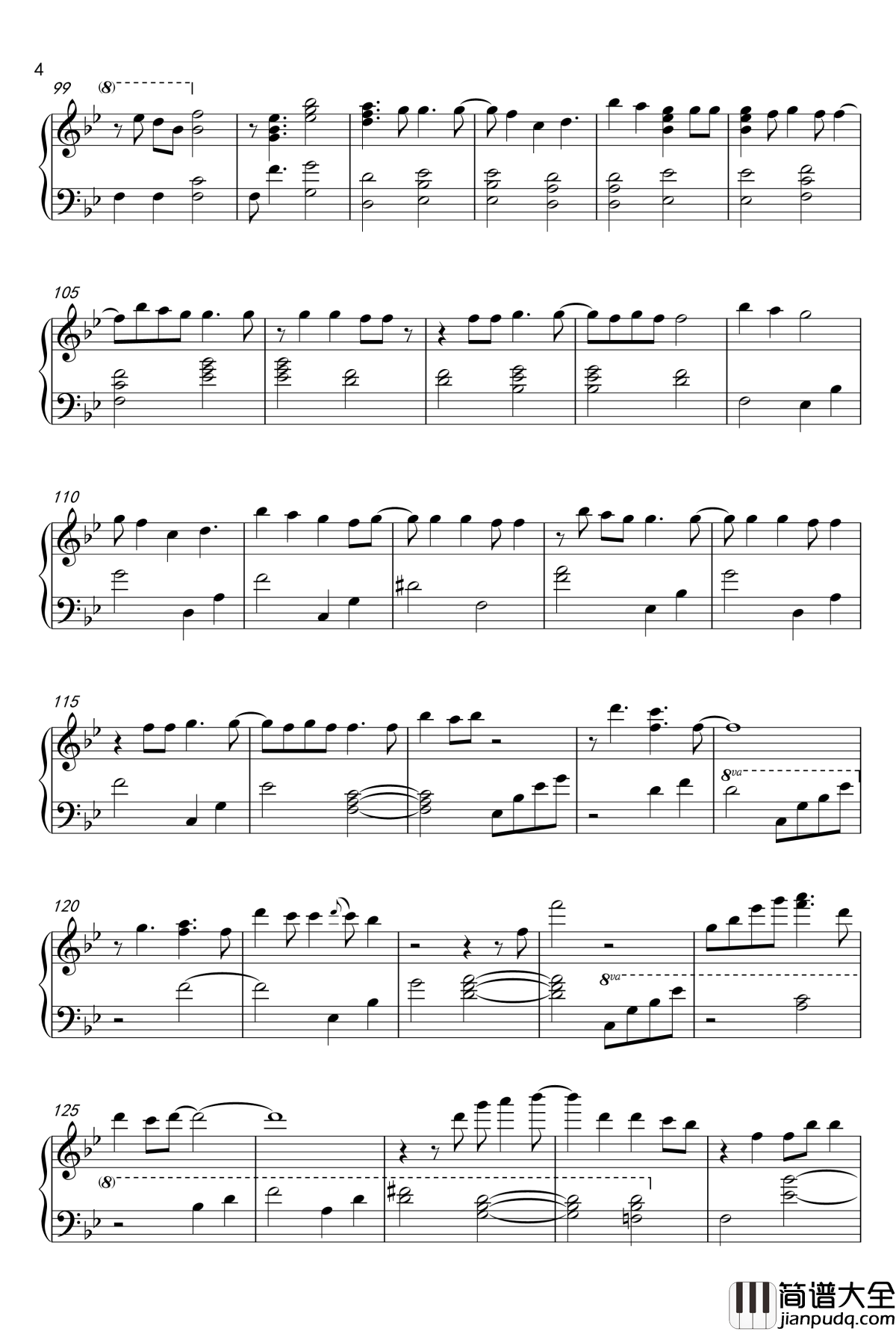 Arigatou钢琴谱_一公升的眼泪