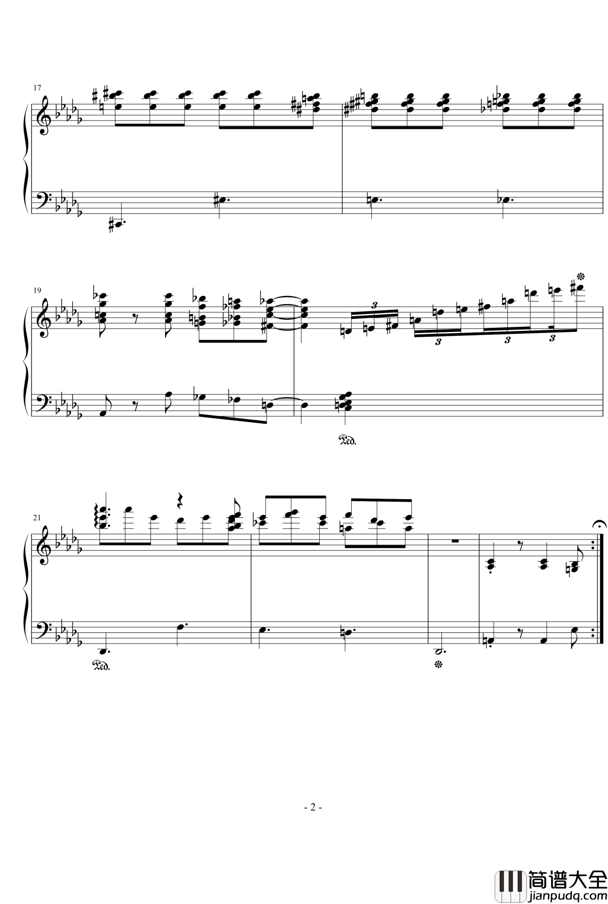 小循环曲钢琴谱_麦当劳叔叔_流行追梦人