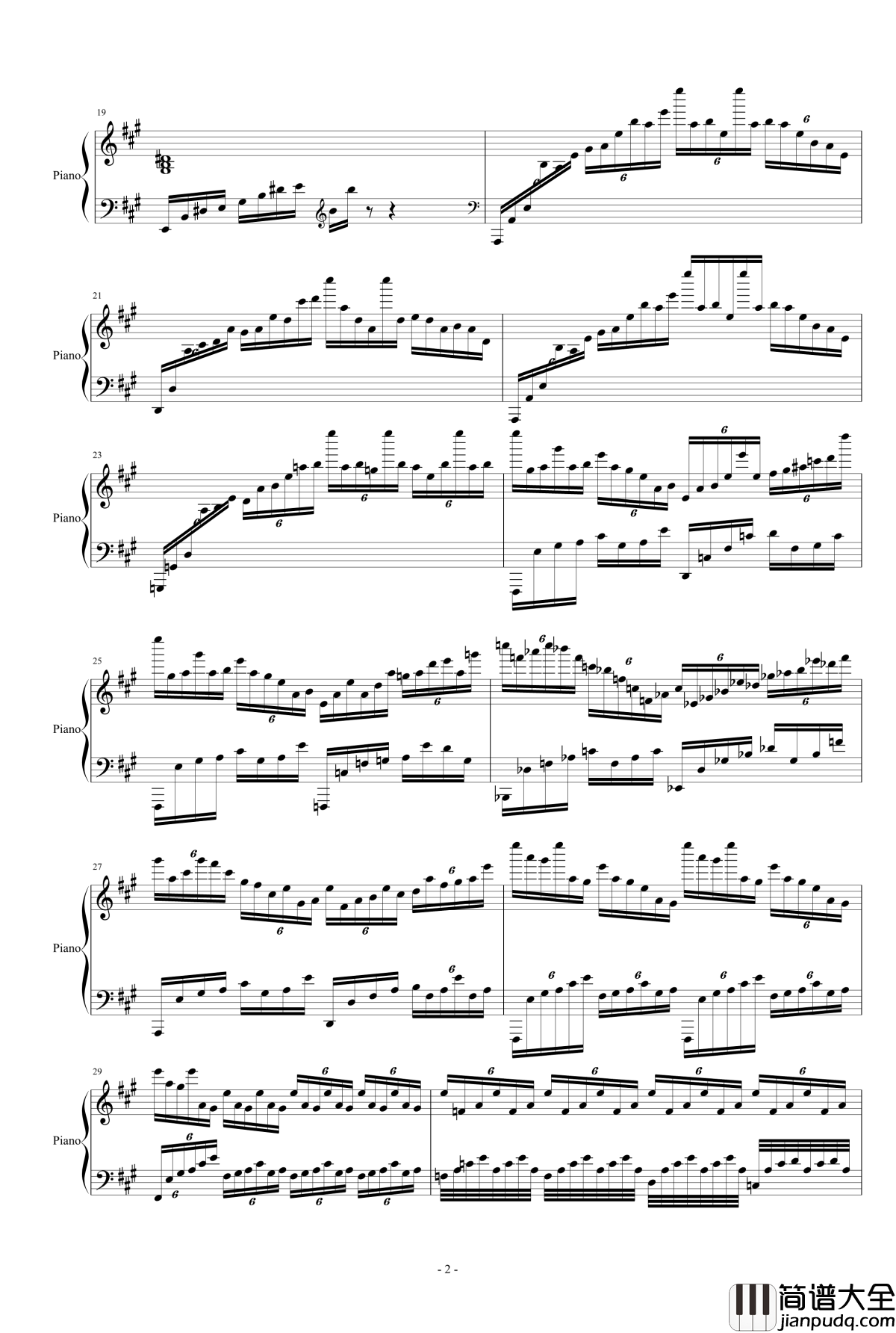 北京印象钢琴谱_黑暗破坏神扎基