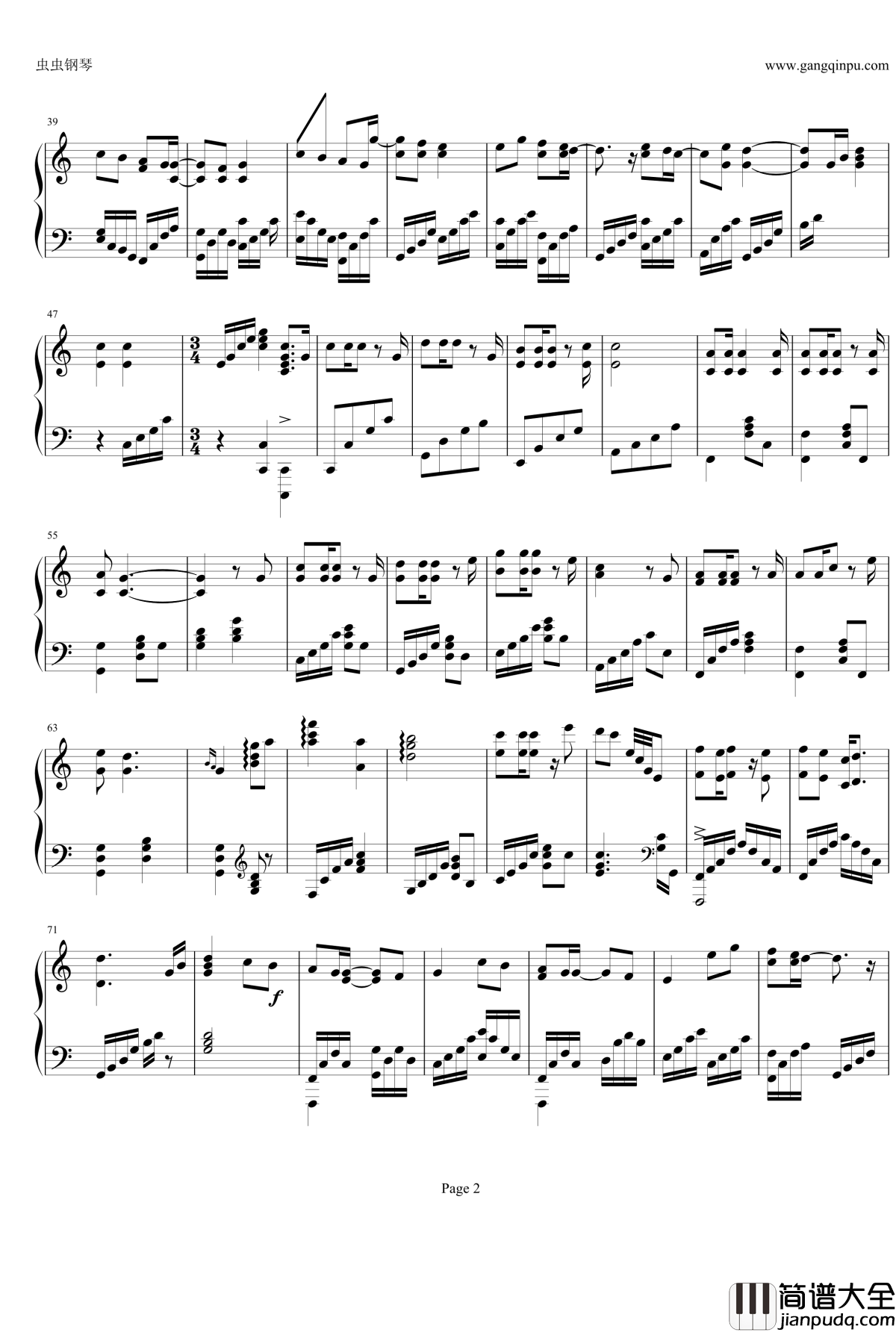 My_Love钢琴谱_钢琴抒情版_westlife__西城男孩