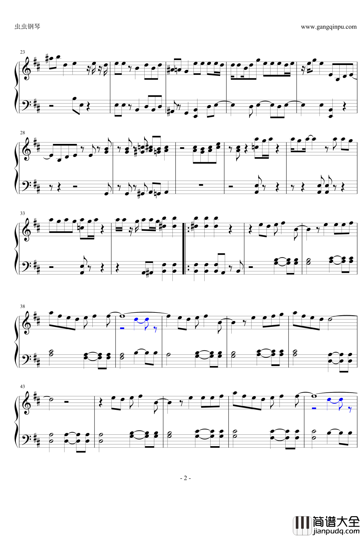 Z女戦争钢琴谱_桃色幸运草Z