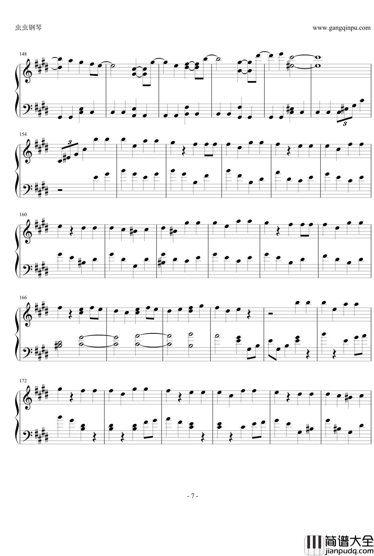 Z女戦争钢琴谱_桃色幸运草Z