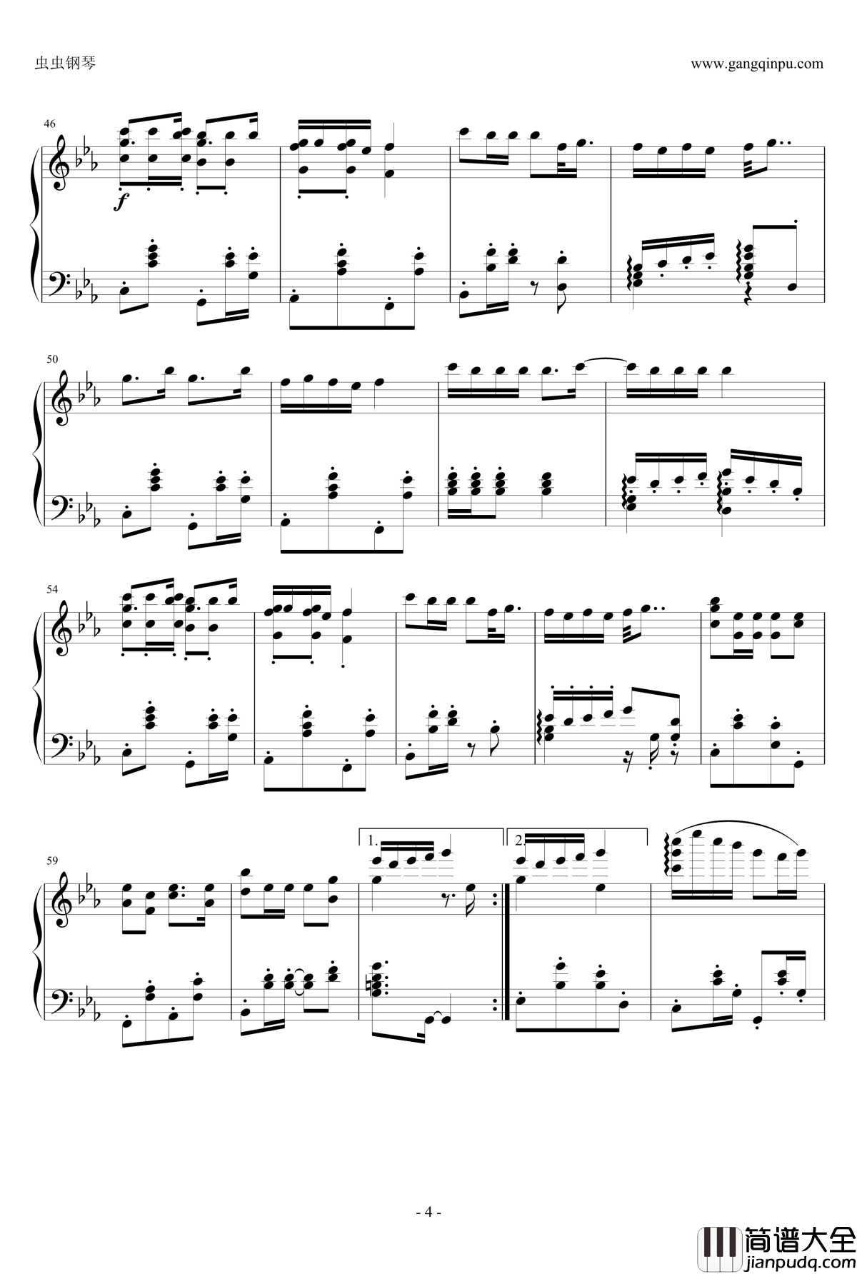 睫毛弯弯钢琴谱_钢琴改编_曹格