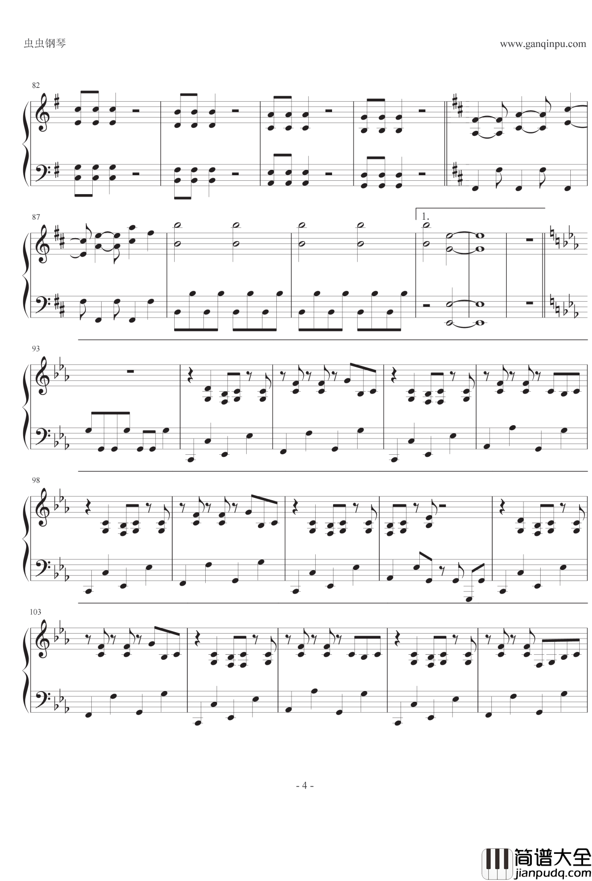 Z伝説終わりなき革命钢琴谱_桃色幸运草Z