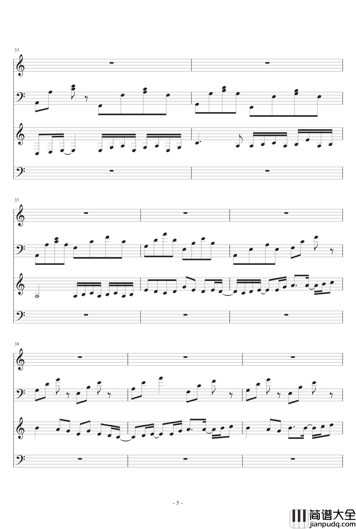 冬天时光钢琴谱_小室_教父