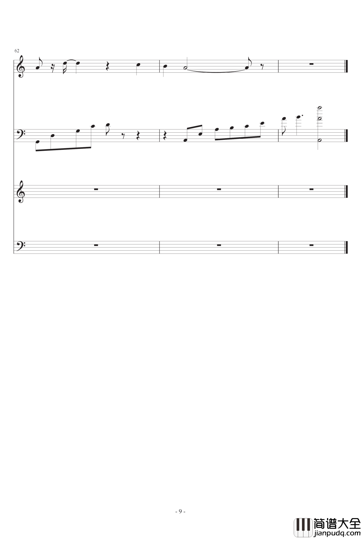 冬天时光钢琴谱_小室_教父