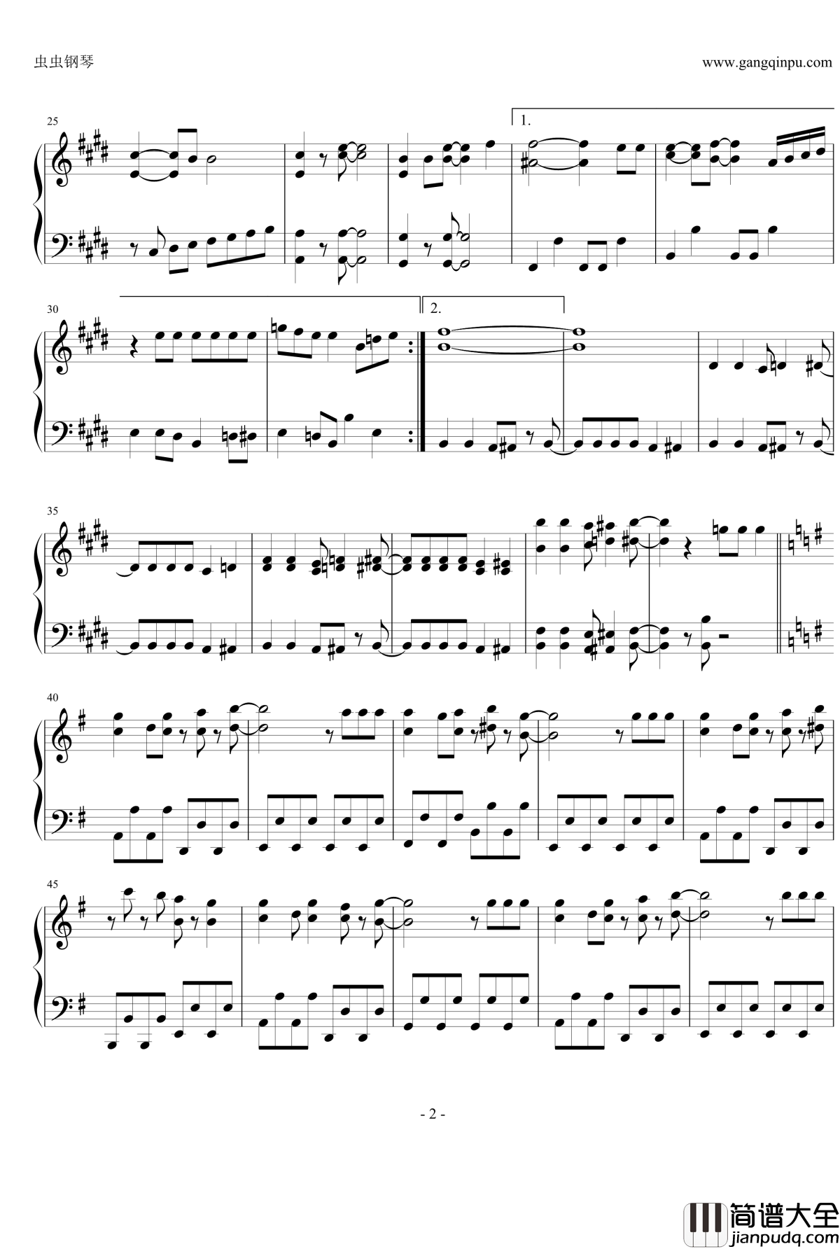 ココ☆ナツ钢琴谱_电影‘シロメ’主题歌_桃色幸运草Z