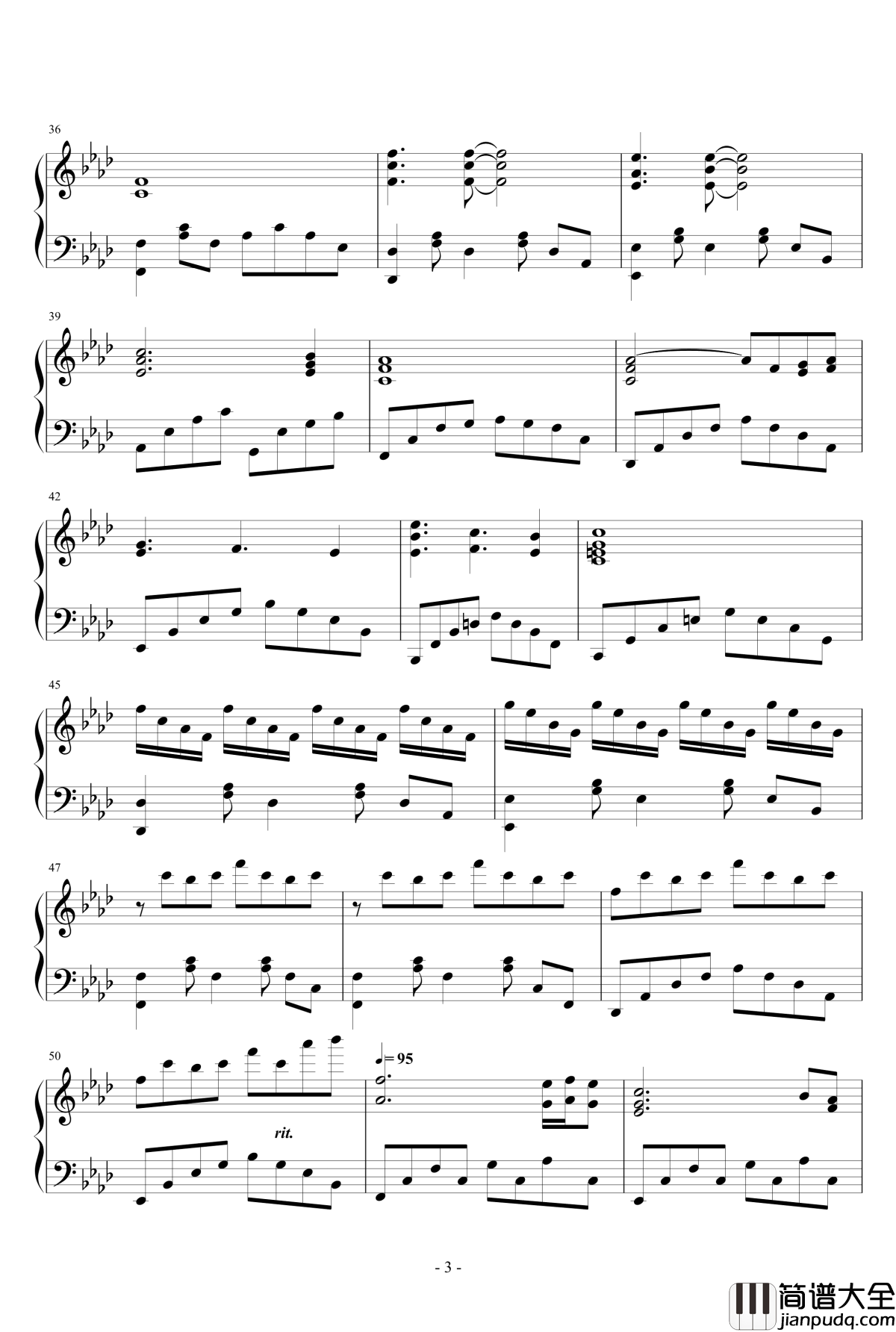 风月年韶钢琴谱_钢琴版_指头大仙