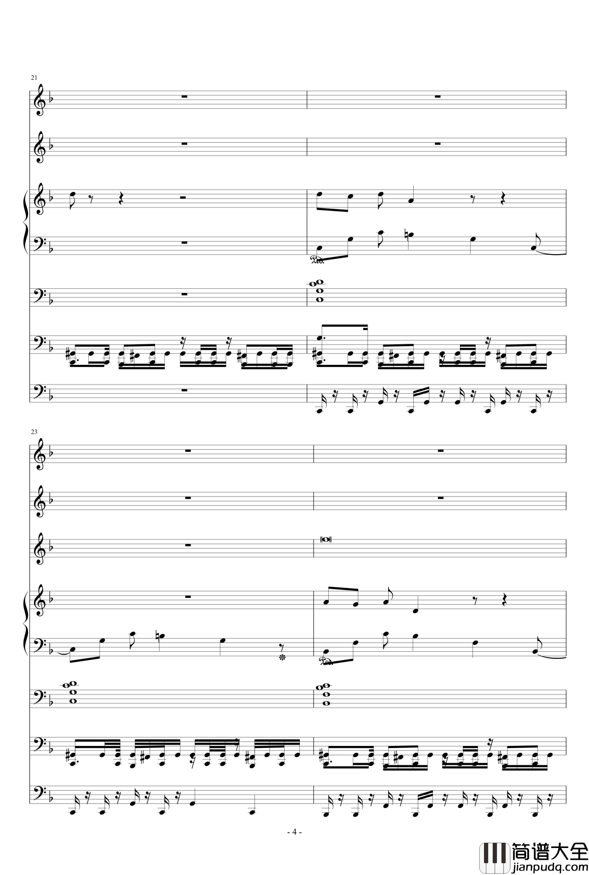 单相思钢琴谱_ellocz