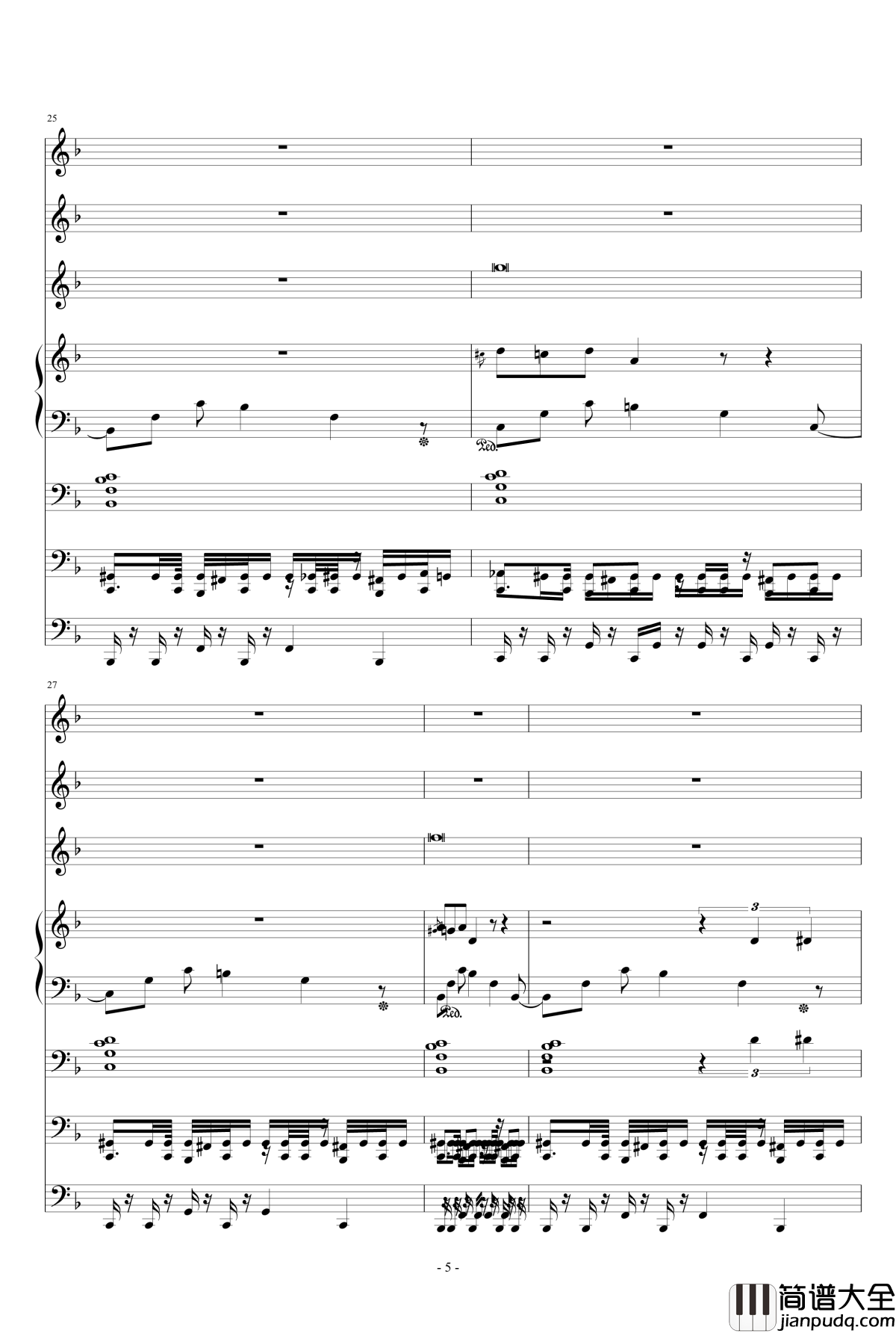 单相思钢琴谱_ellocz