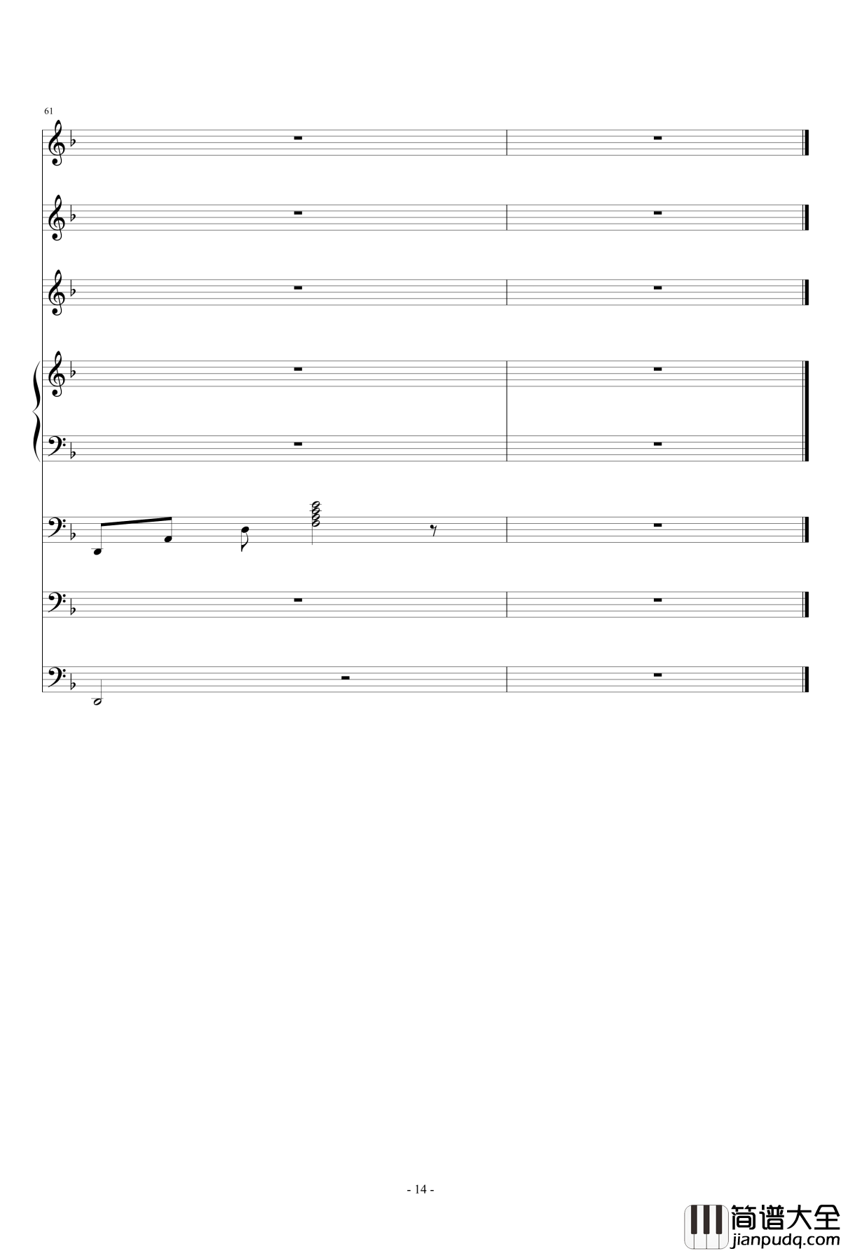 单相思钢琴谱_ellocz