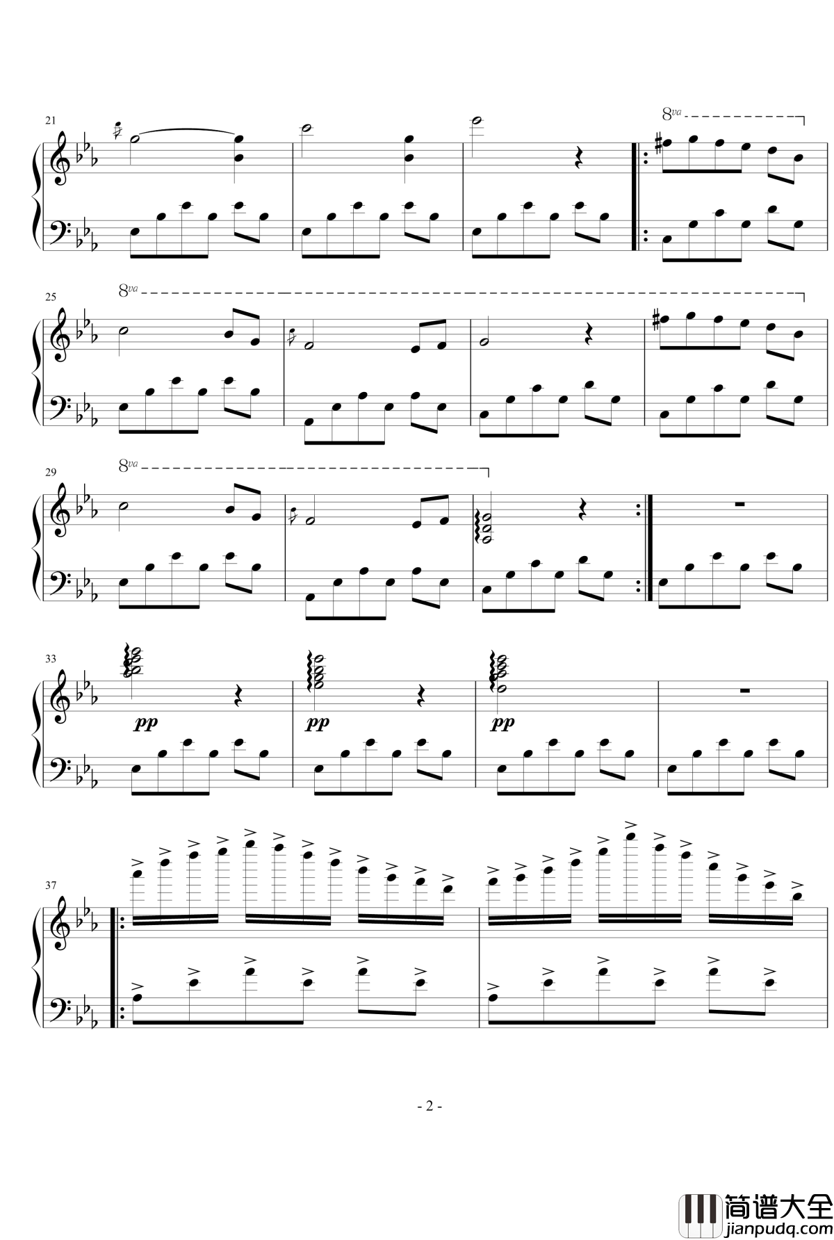 窗外雨落钢琴谱_嗯嗯啊啊