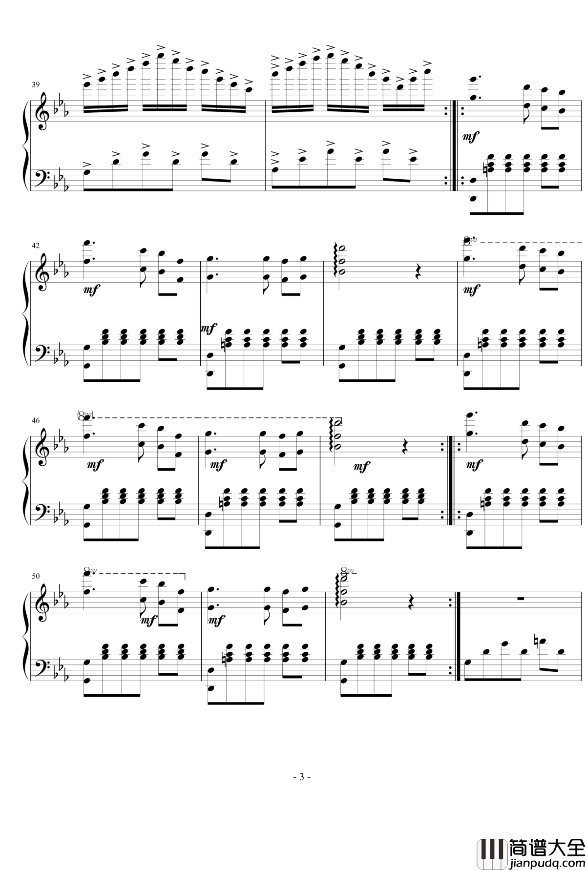 窗外雨落钢琴谱_嗯嗯啊啊