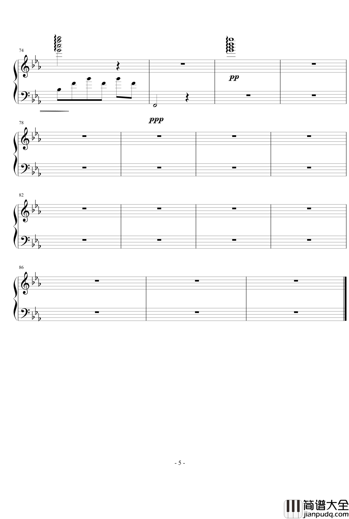 窗外雨落钢琴谱_嗯嗯啊啊