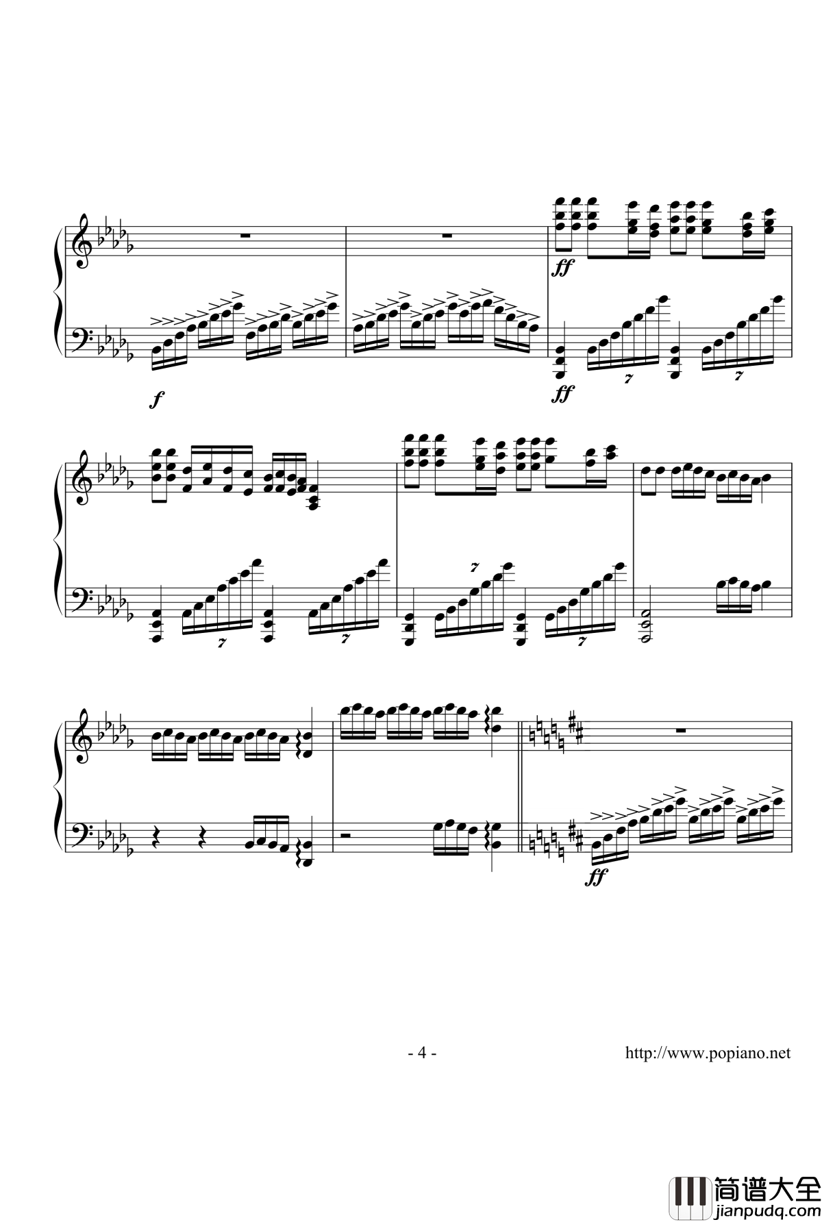 花雨钢琴谱_嗯嗯啊啊