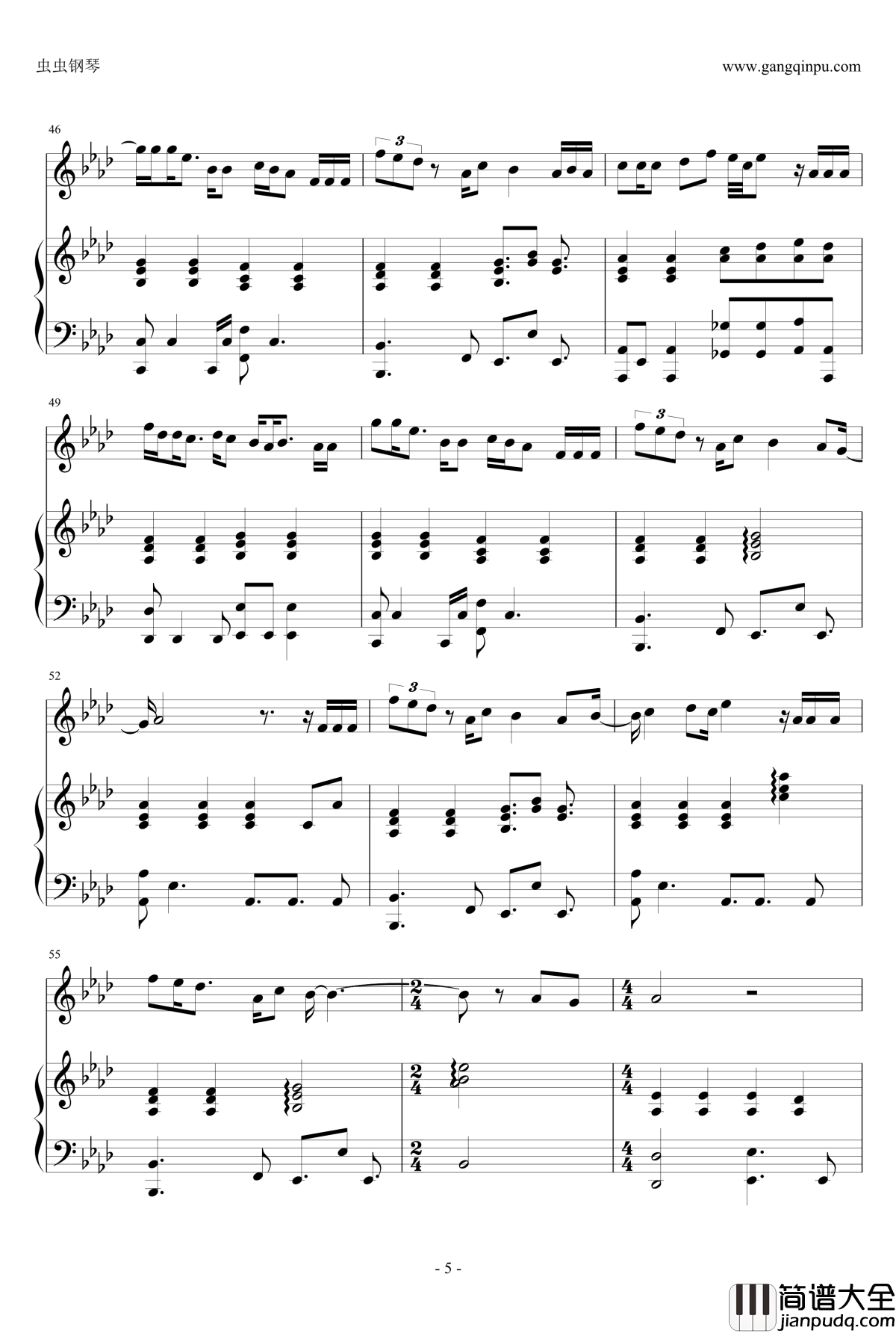 法外风云主题曲钢琴谱_遗物_许廷铿