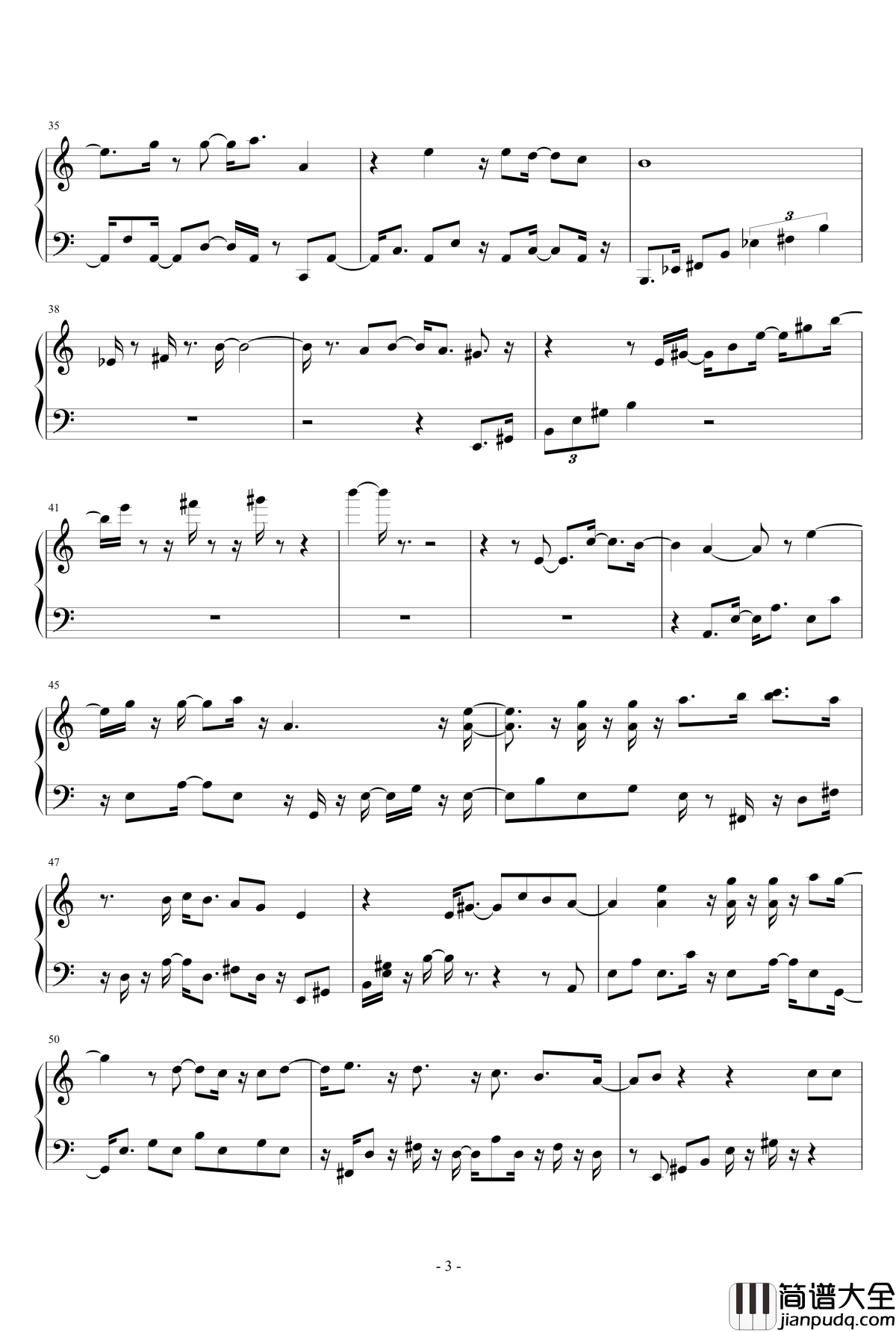 天缘恋钢琴谱_eggming