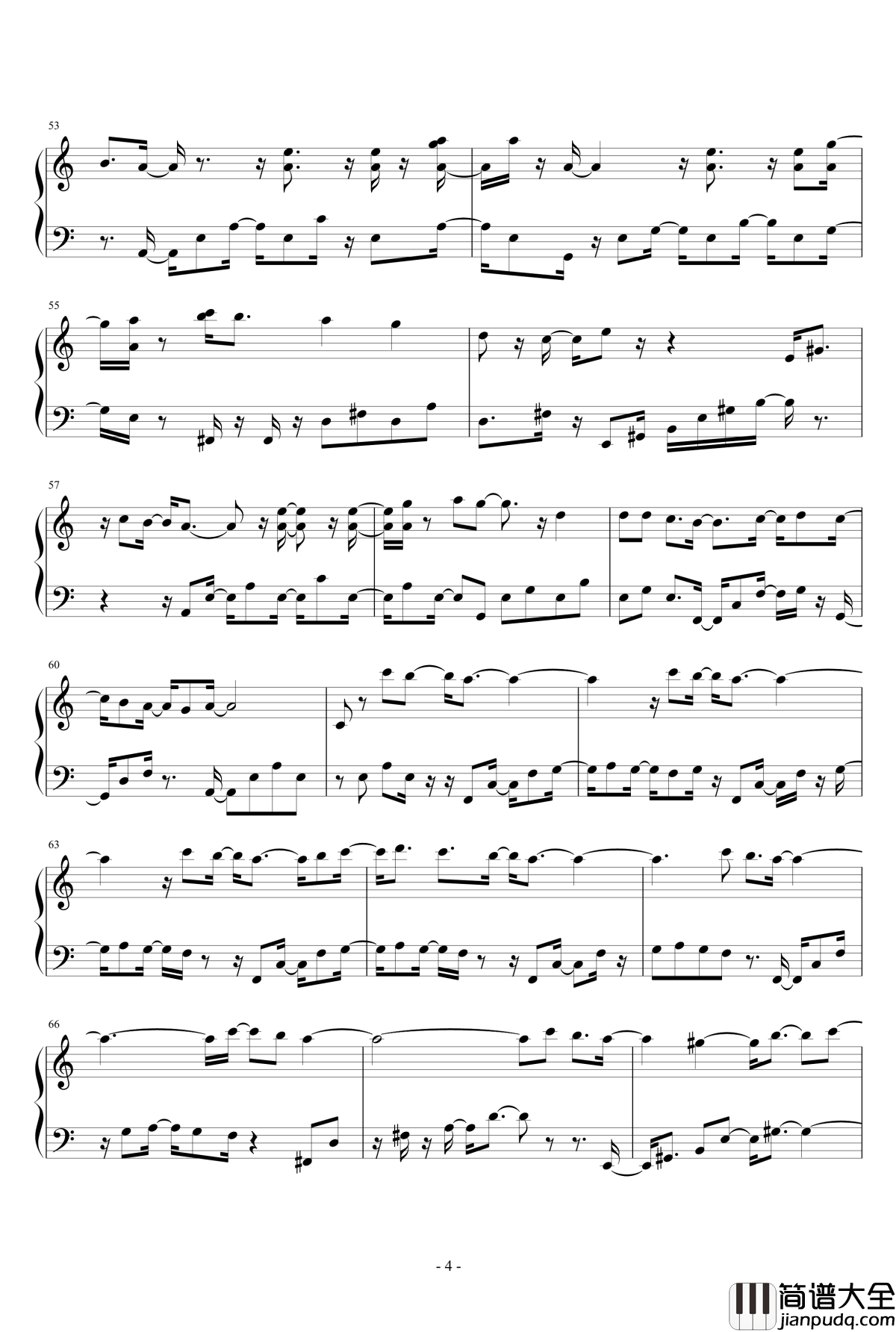 天缘恋钢琴谱_eggming