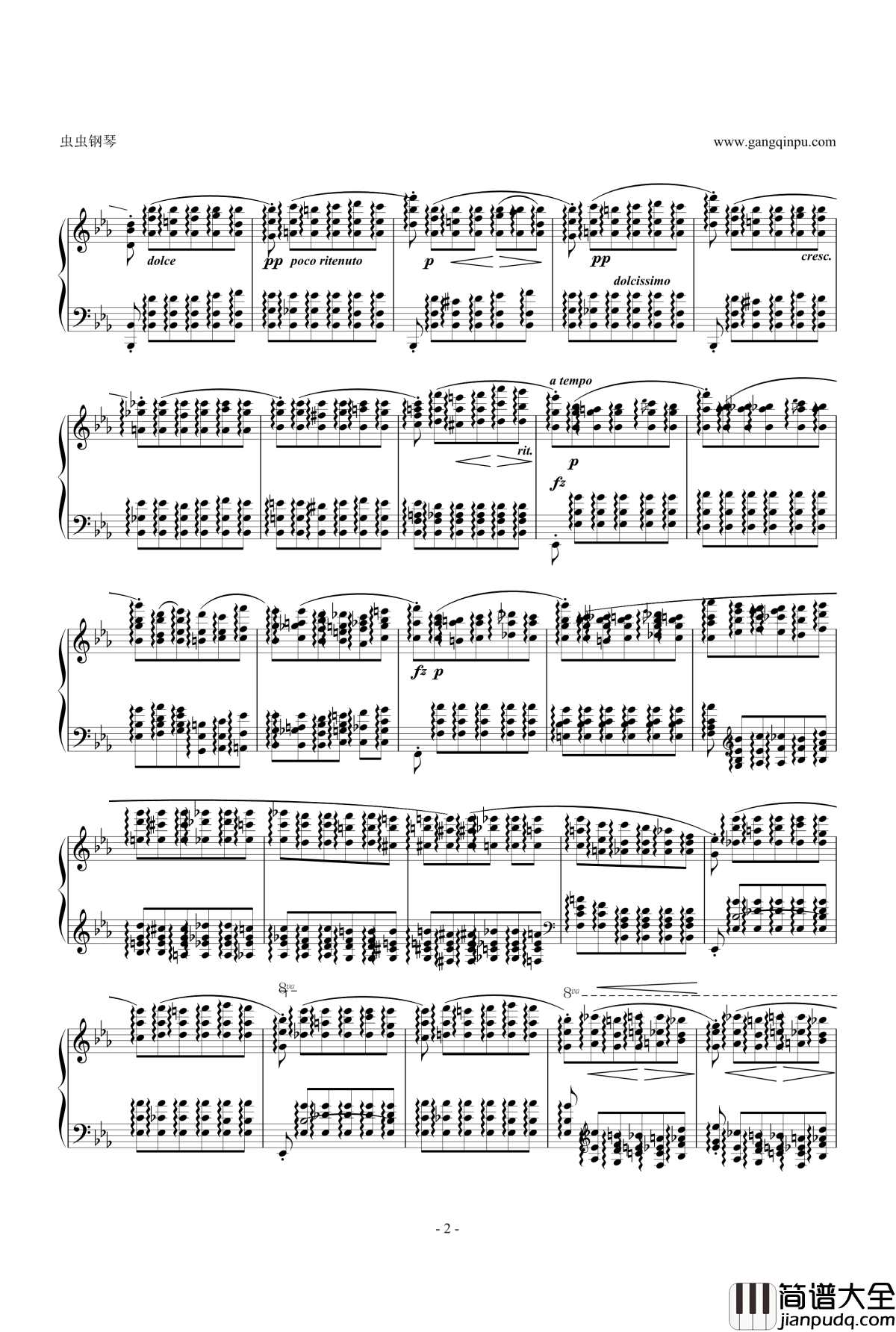 Etude_OP.10_No.11钢琴谱_肖邦练习曲_chopin