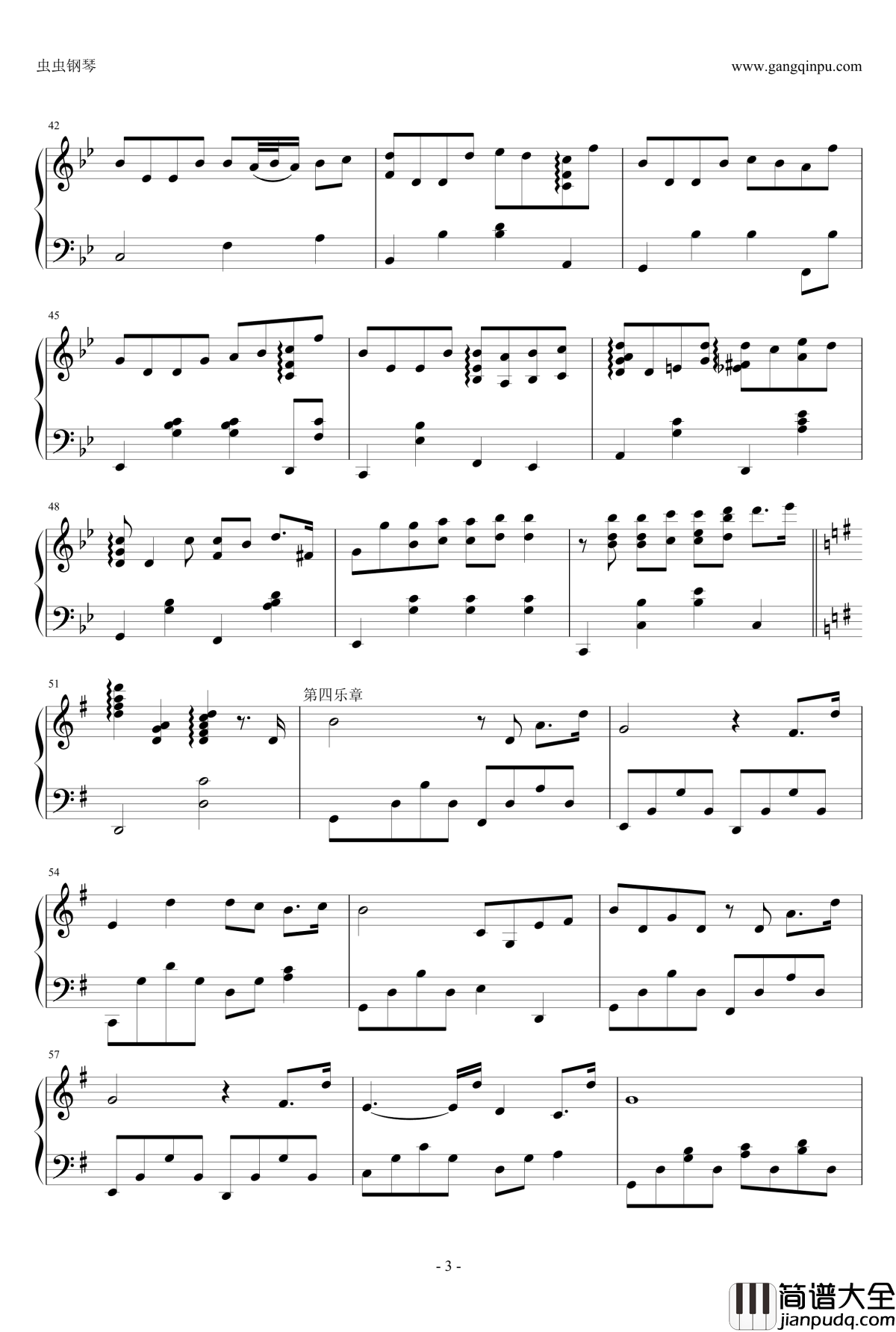 这所有的一切钢琴谱_周杰伦