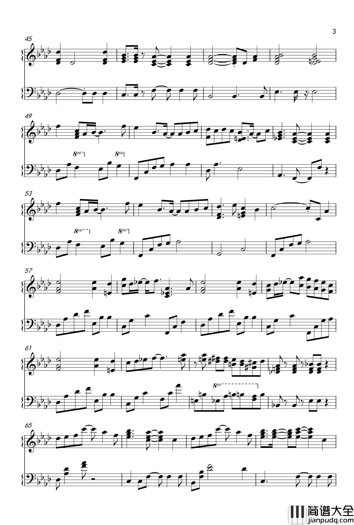 白色相簿钢琴谱_White_Album_完整钢琴版_搬运修改_森川由绮