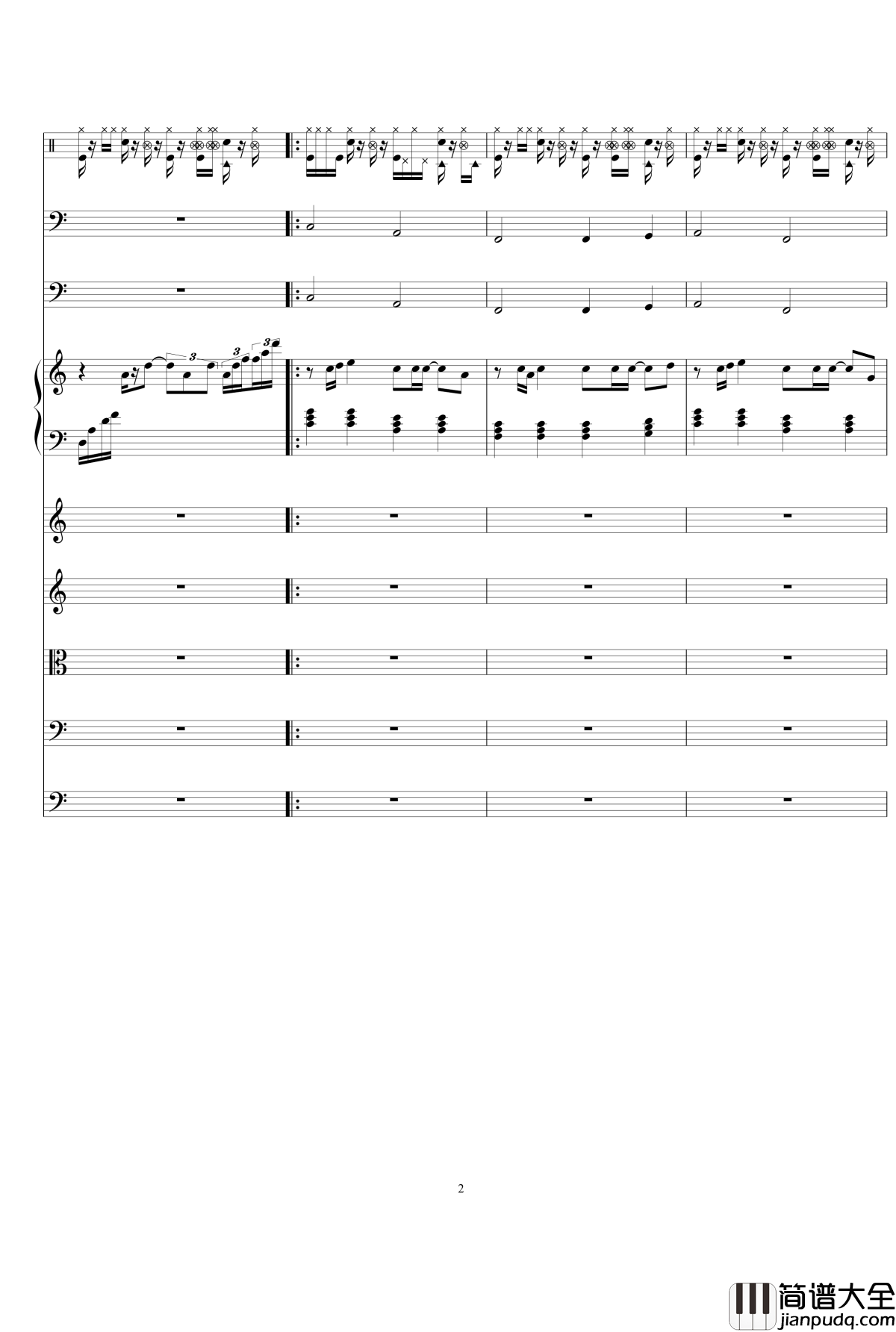 原创流行歌曲2钢琴谱_1154105477