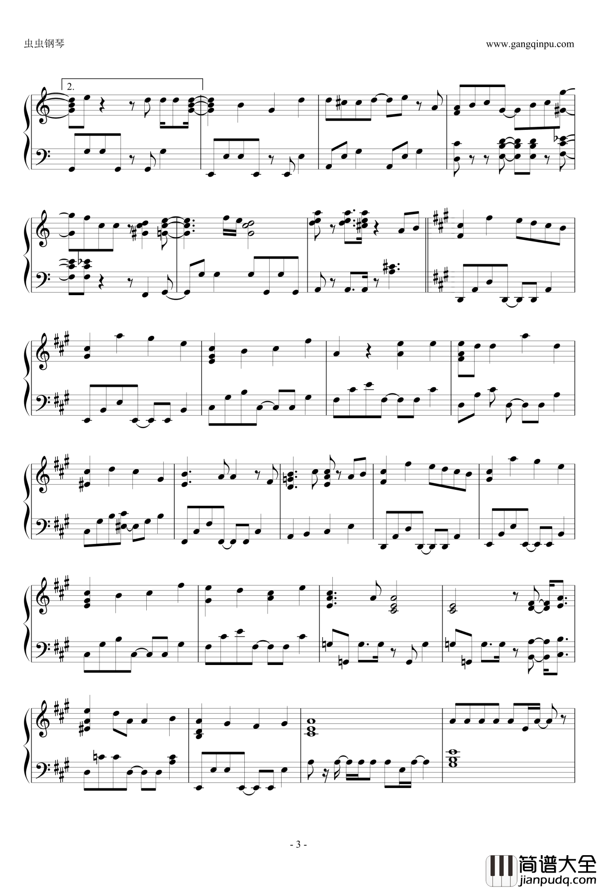 嵐钢琴谱_Step_and_Go_Arashi