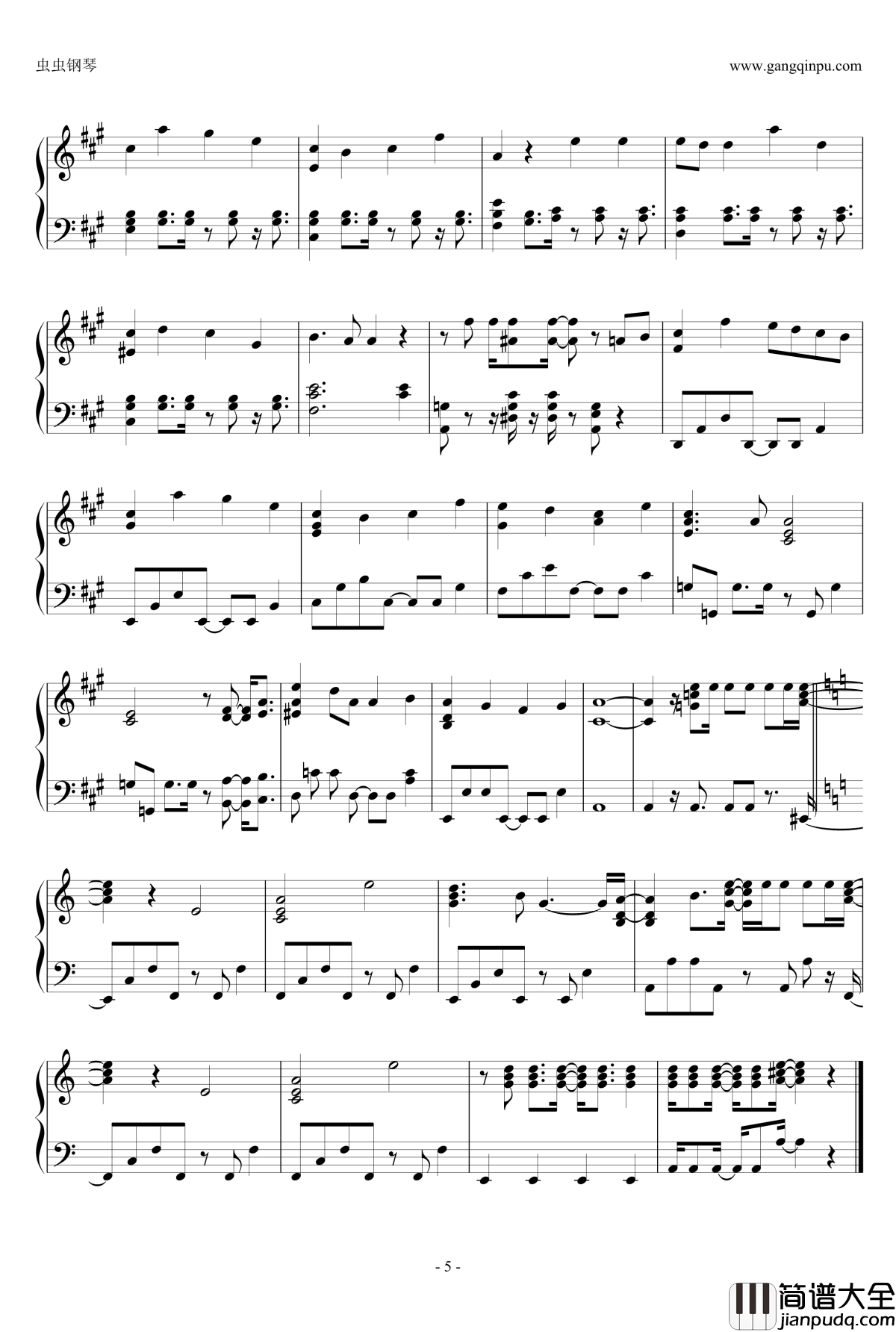 嵐钢琴谱_Step_and_Go_Arashi