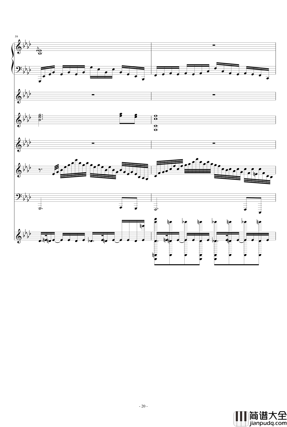 月の六重奏II钢琴谱_airoad