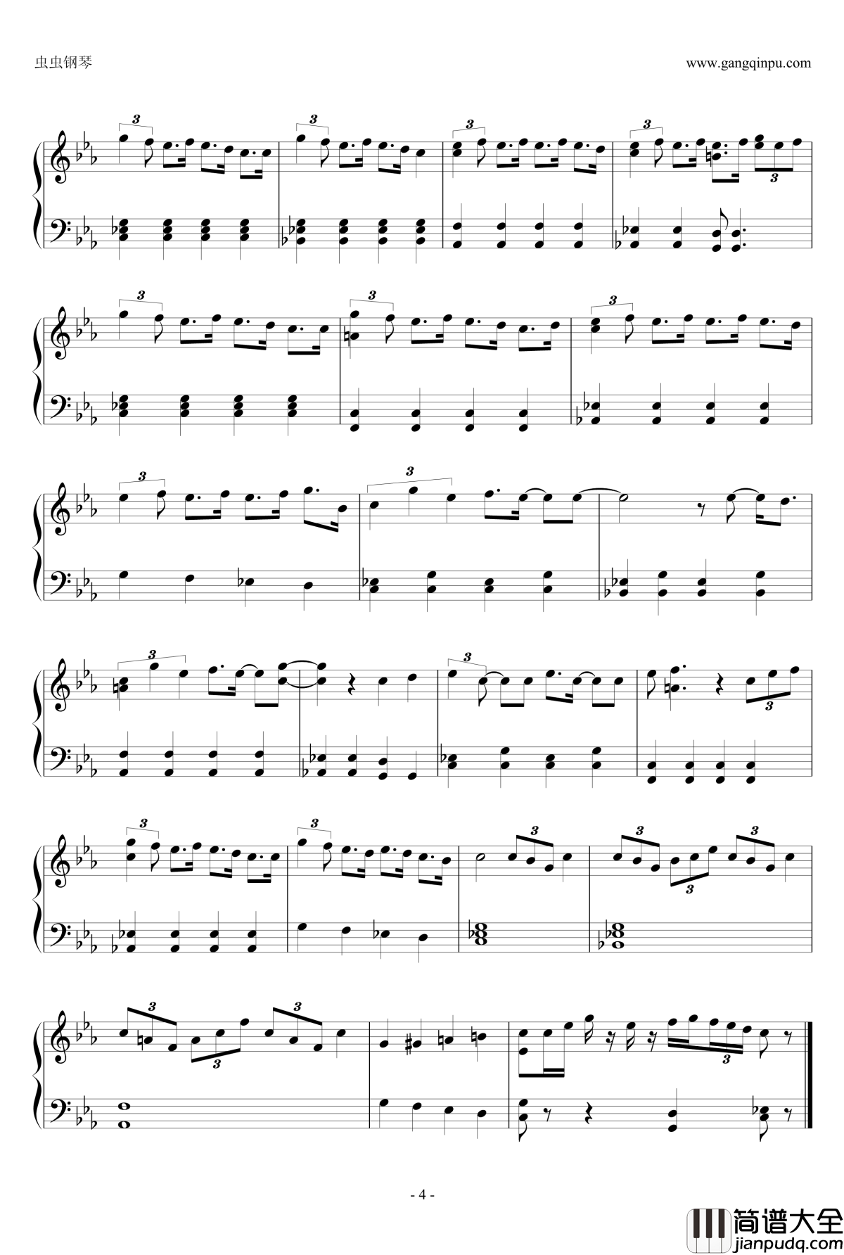 嵐钢琴谱_Endless_Game_Arashi