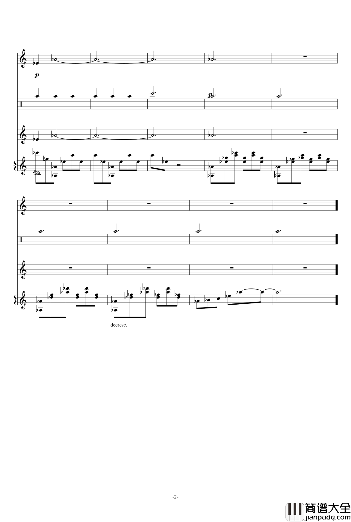 amazing_grace二号曲钢琴谱_wsbbt