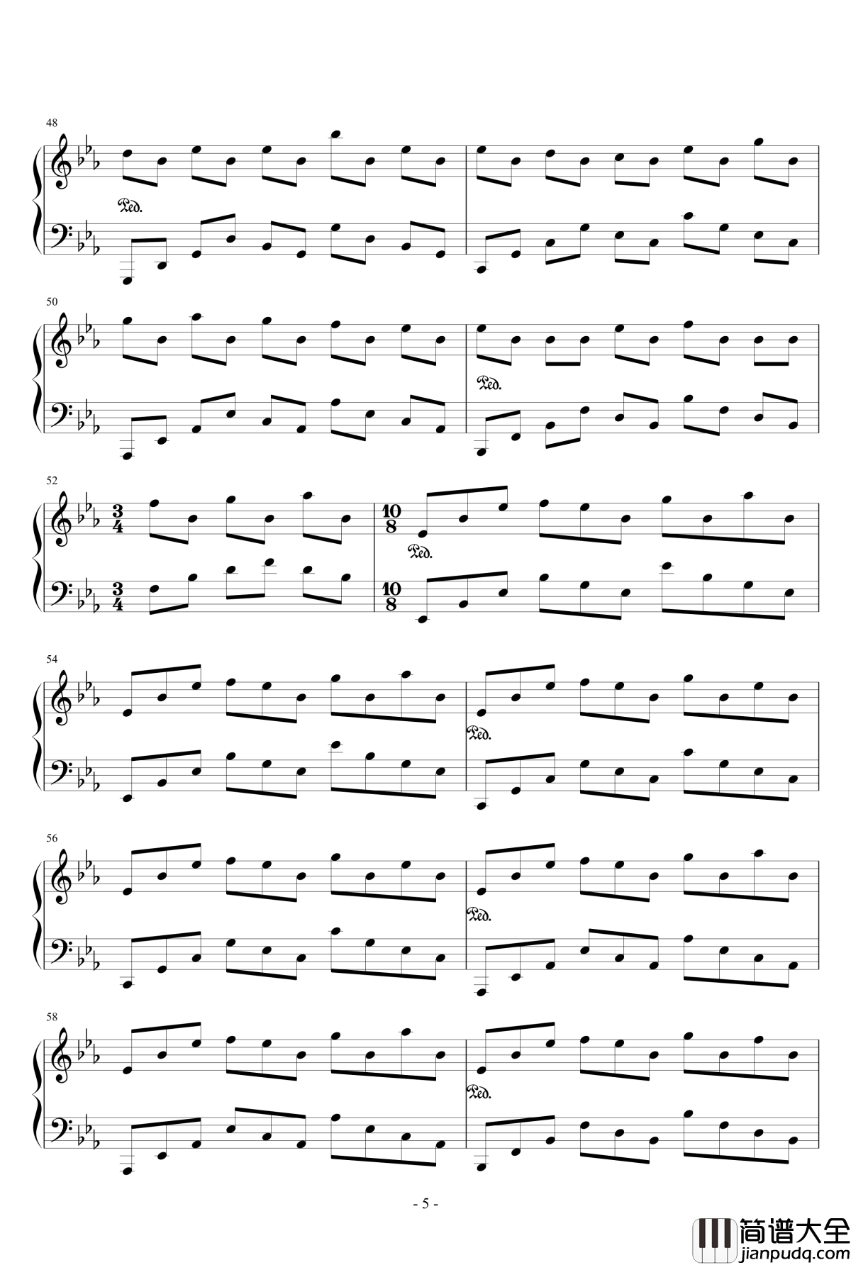 来自大地钢琴谱_ComeFromEarth_lcx64579