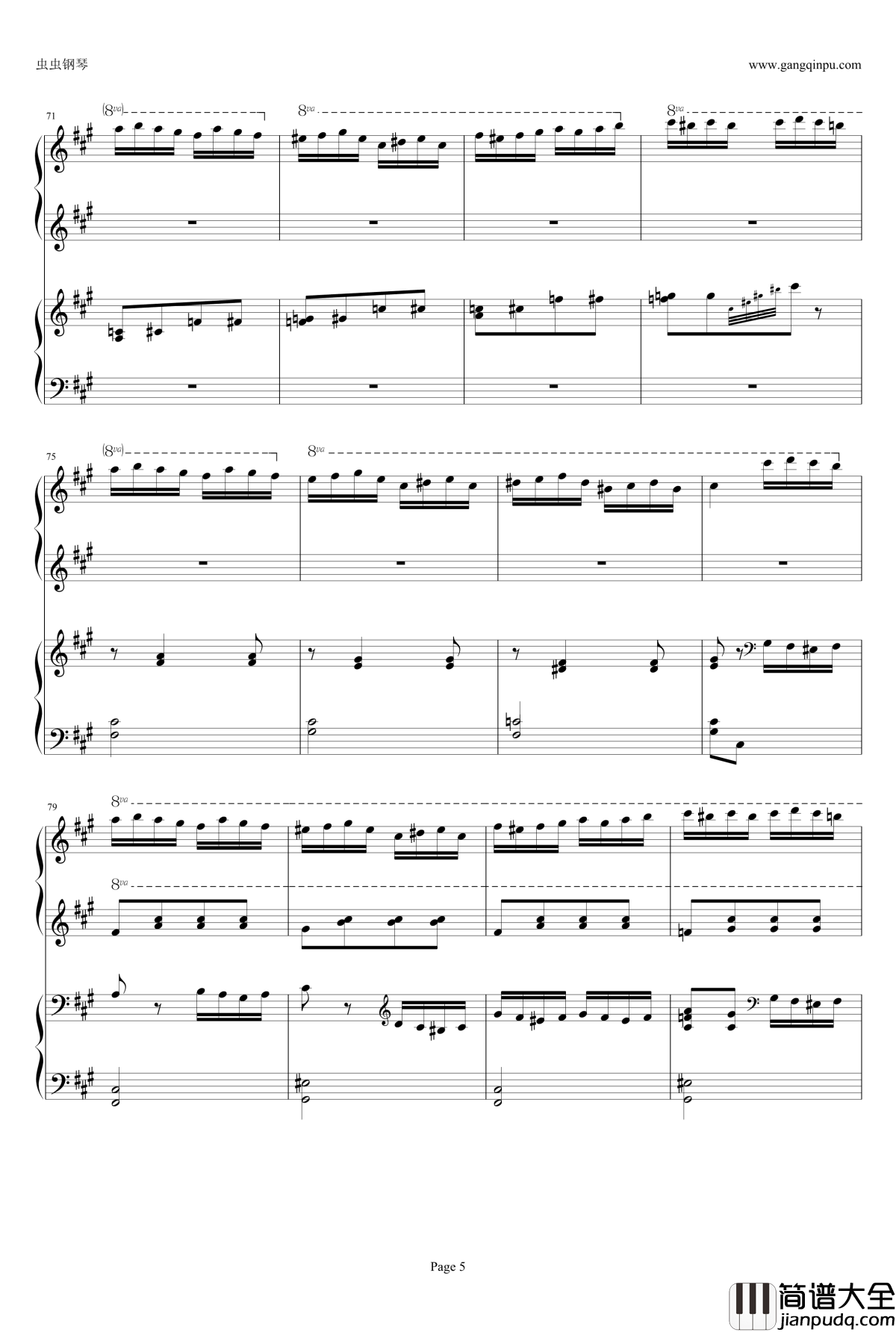 土耳其进行曲四手钢琴谱_李云迪周杰伦版_莫扎特