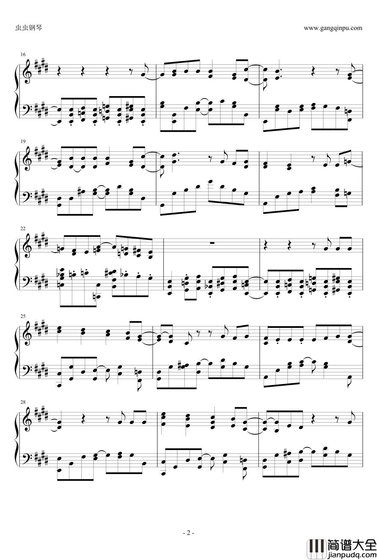 butter_fly钢琴谱_数码宝贝