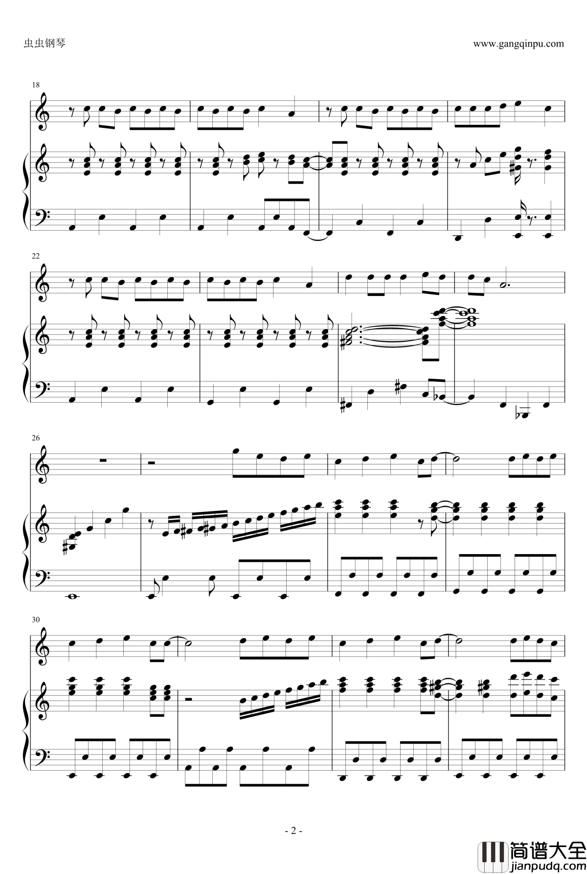 嵐Troublemaker钢琴谱_钢琴弹唱_Arashi