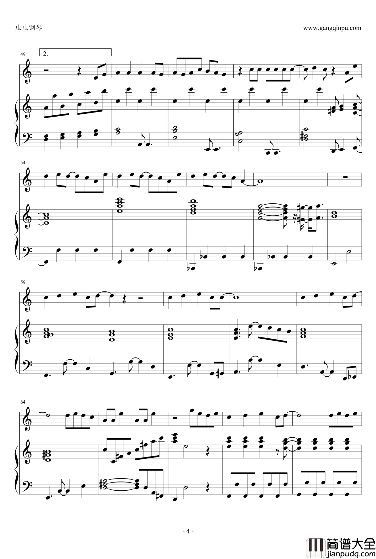 嵐Troublemaker钢琴谱_钢琴弹唱_Arashi