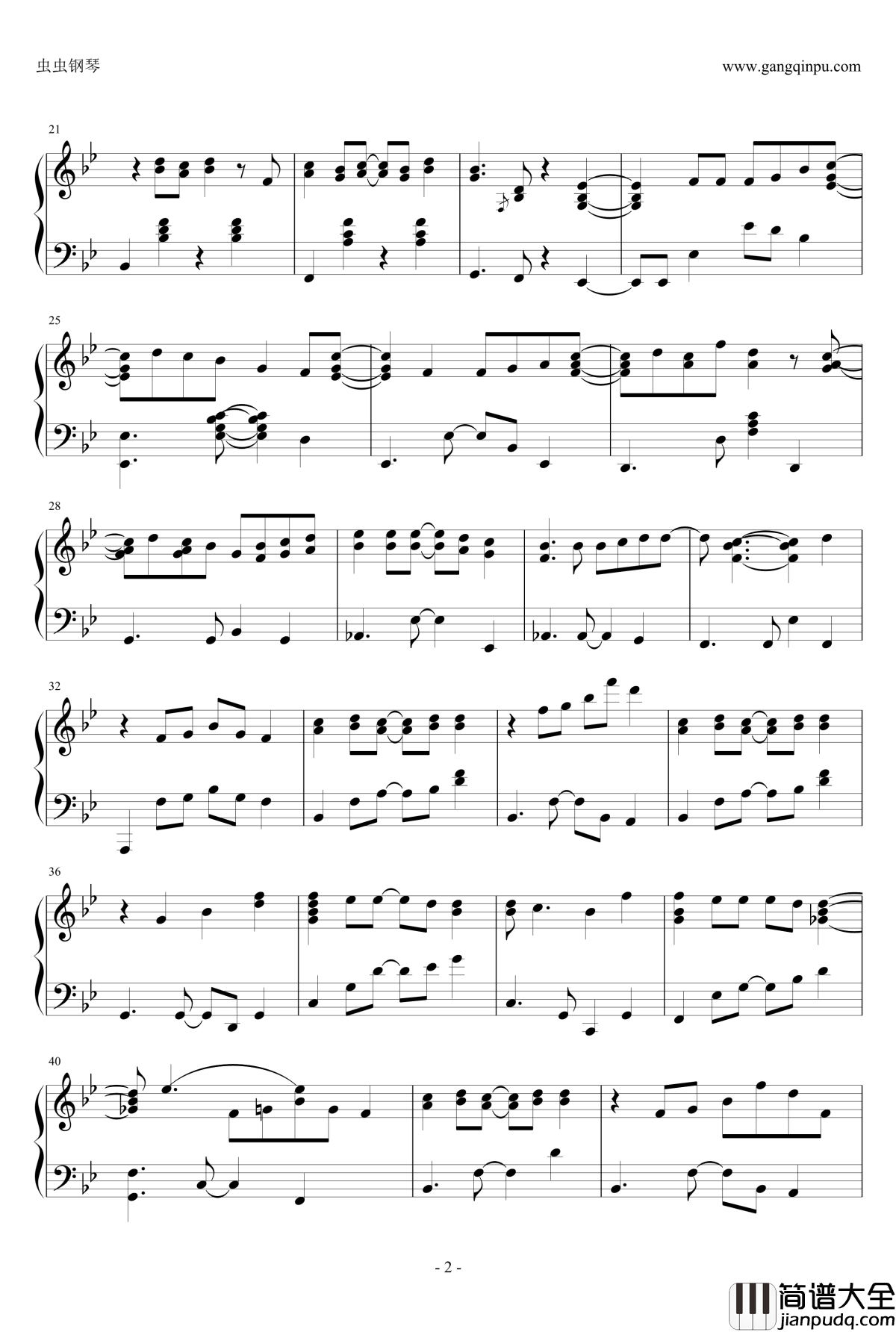 The_First_Snow钢琴谱_初雪_EXO_M