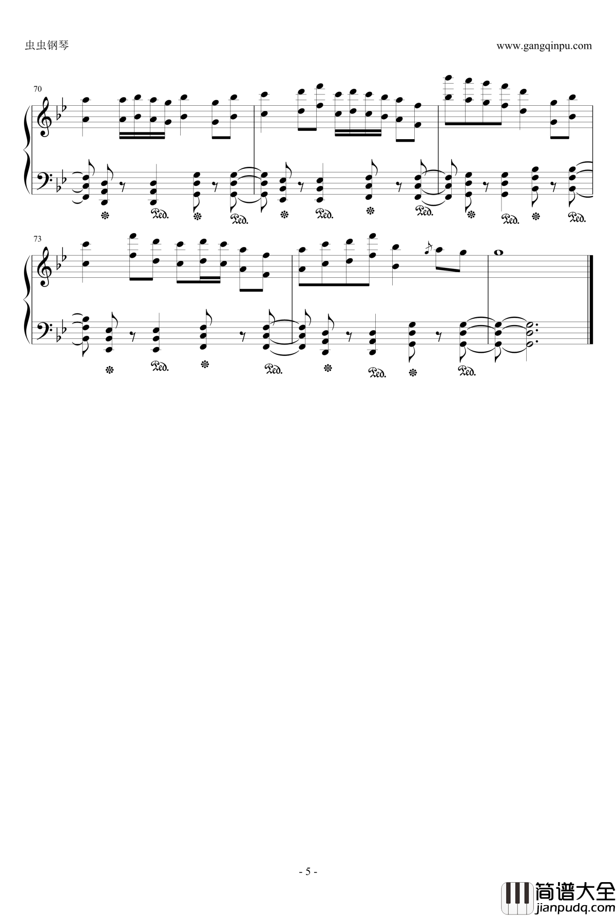 Sakura_Reflection钢琴谱_Ryu