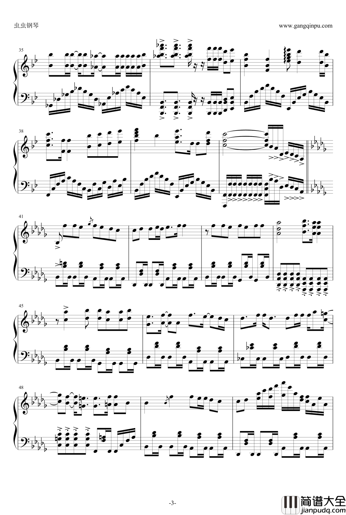 BLACKROCK_SHOOTER_2M_MIX钢琴谱_初音未来