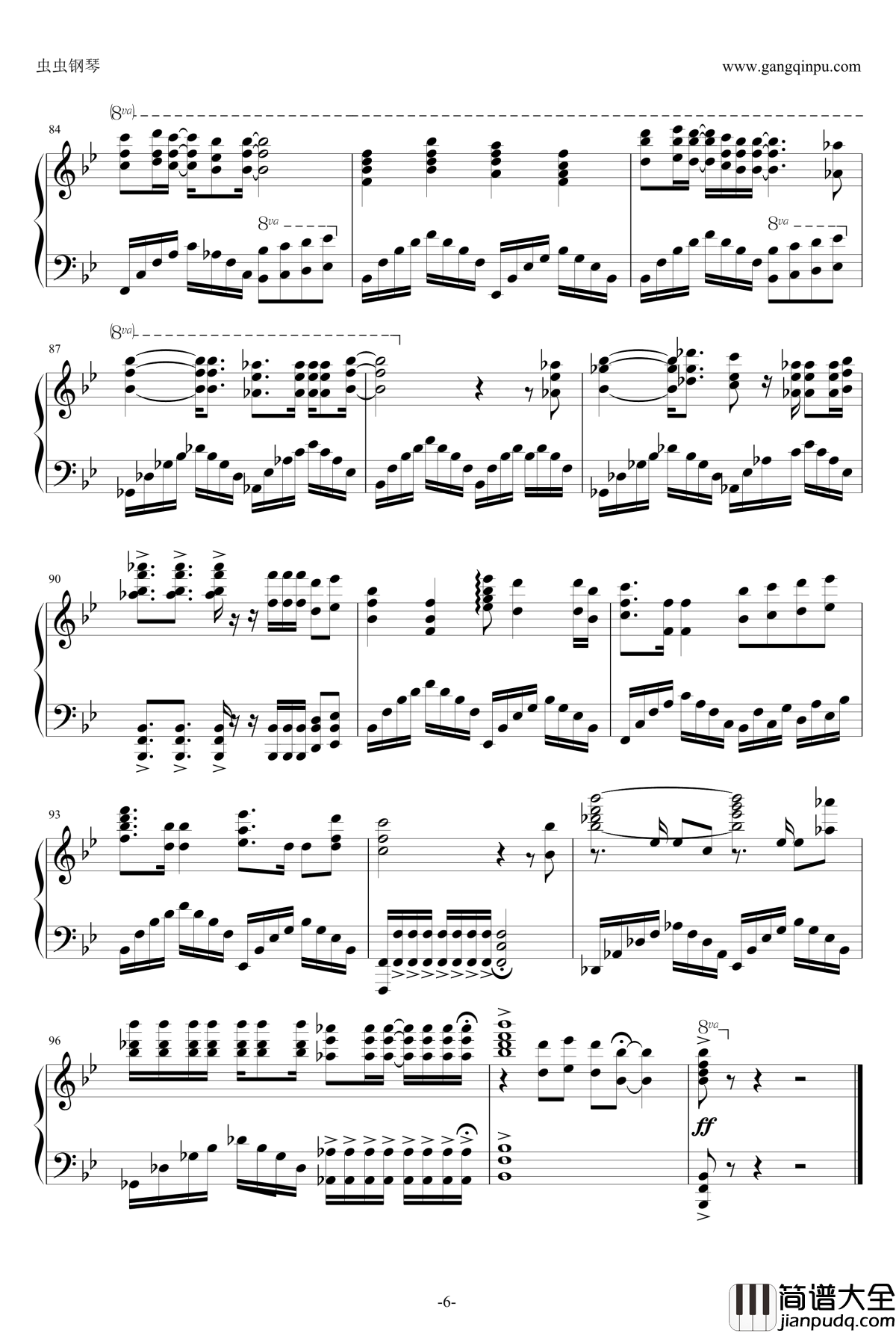 BLACKROCK_SHOOTER_2M_MIX钢琴谱_初音未来