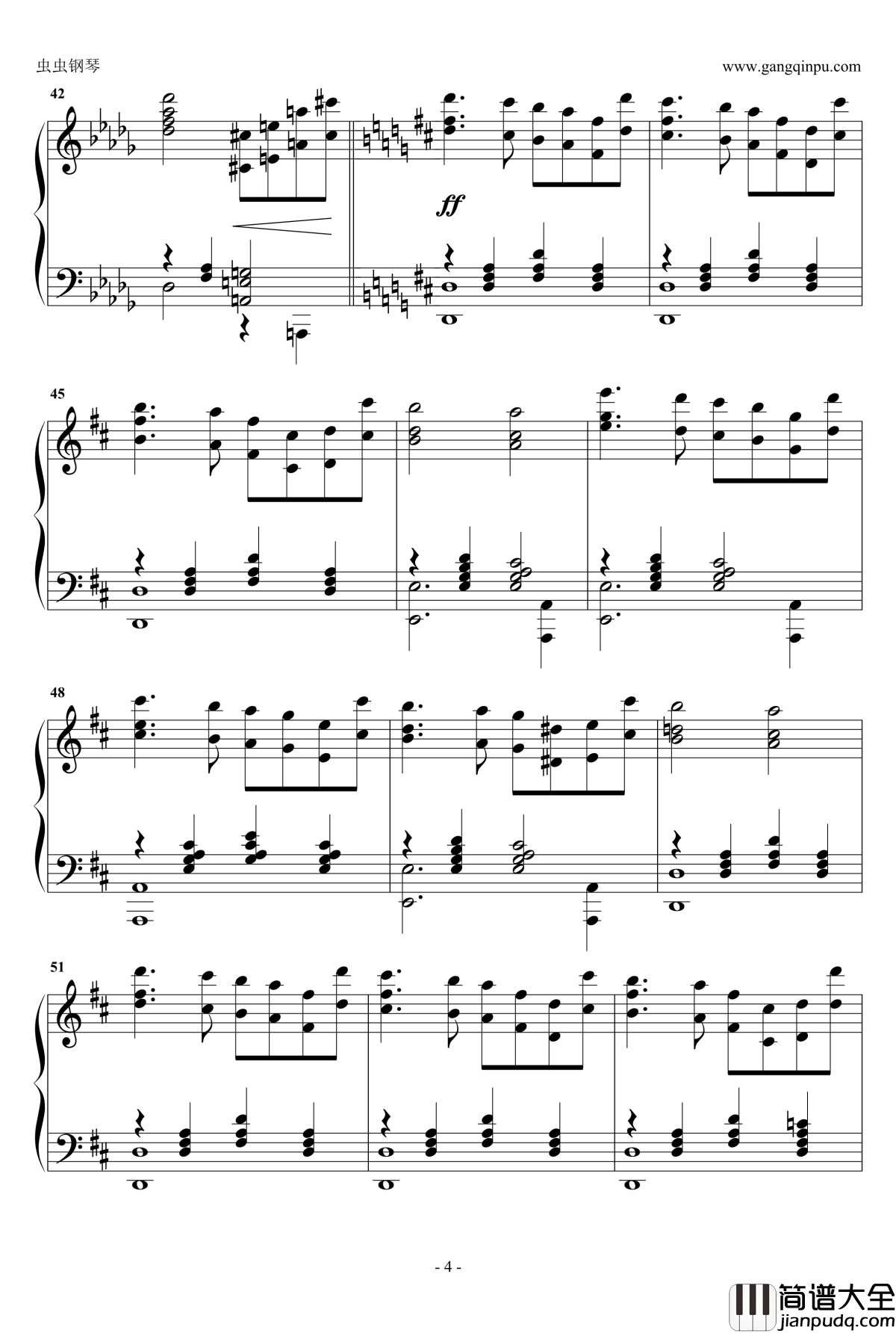 玫瑰人生钢琴谱_La_Vie_En_Rose_Edith_Piaf