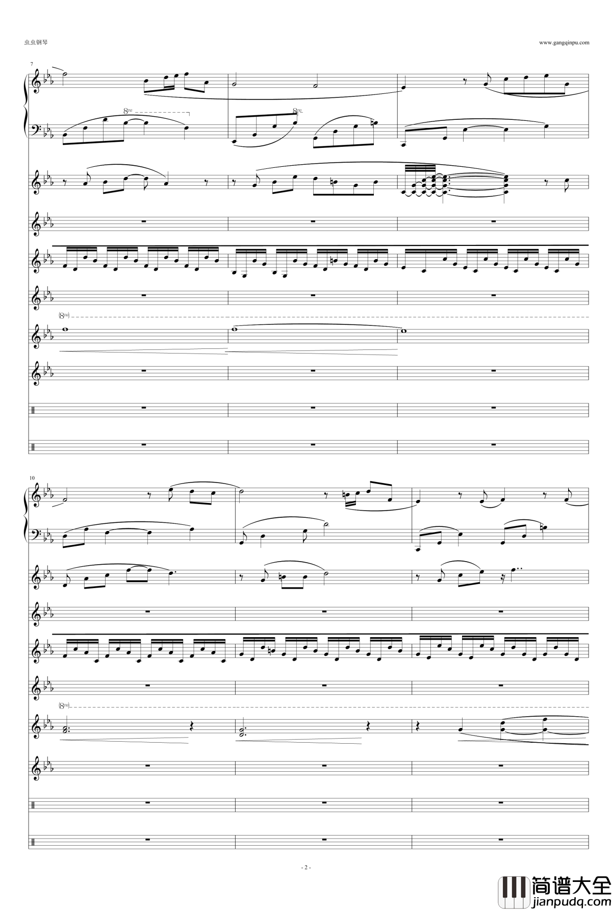 利鲁之歌钢琴谱_leeloos_theme_马克西姆_Maksim·Mrvica