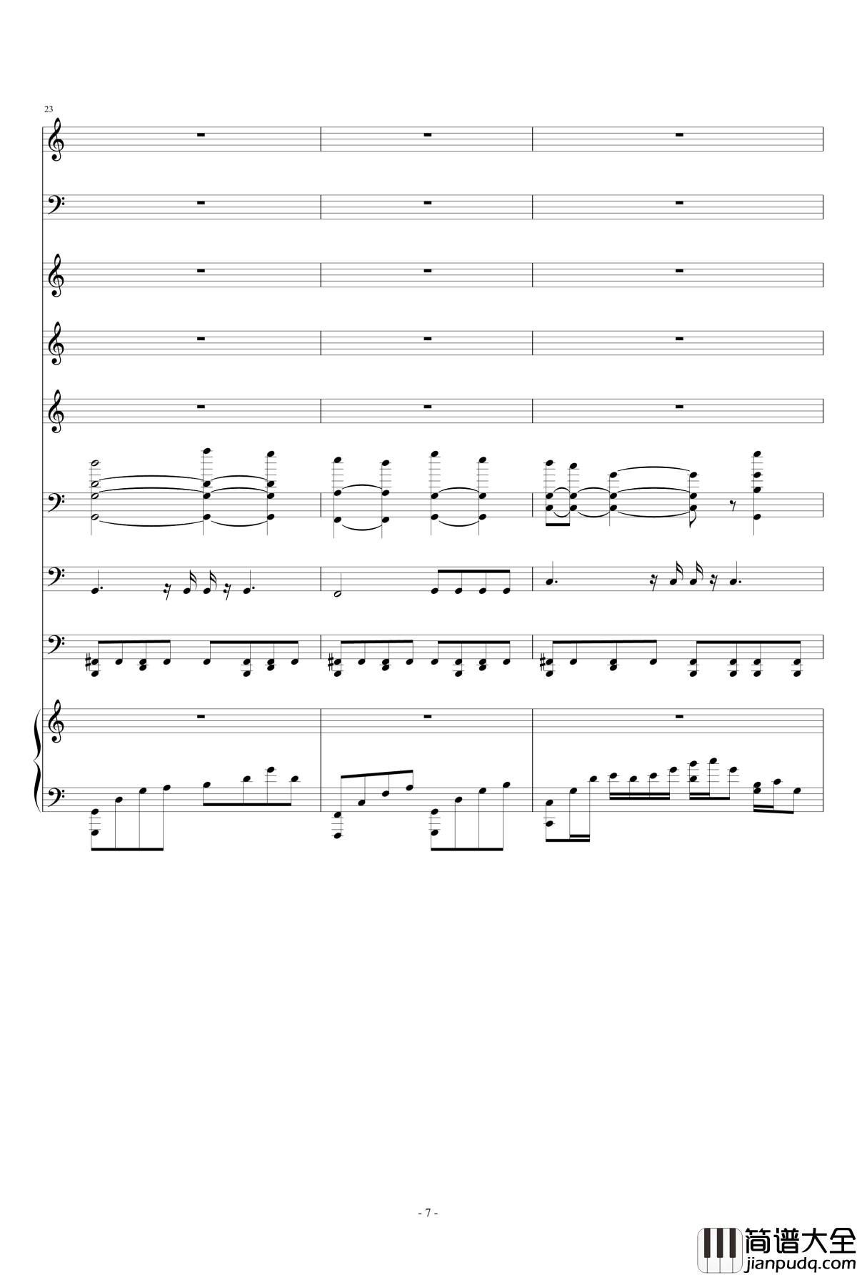 幸福港钢琴谱_Ｓòrγy