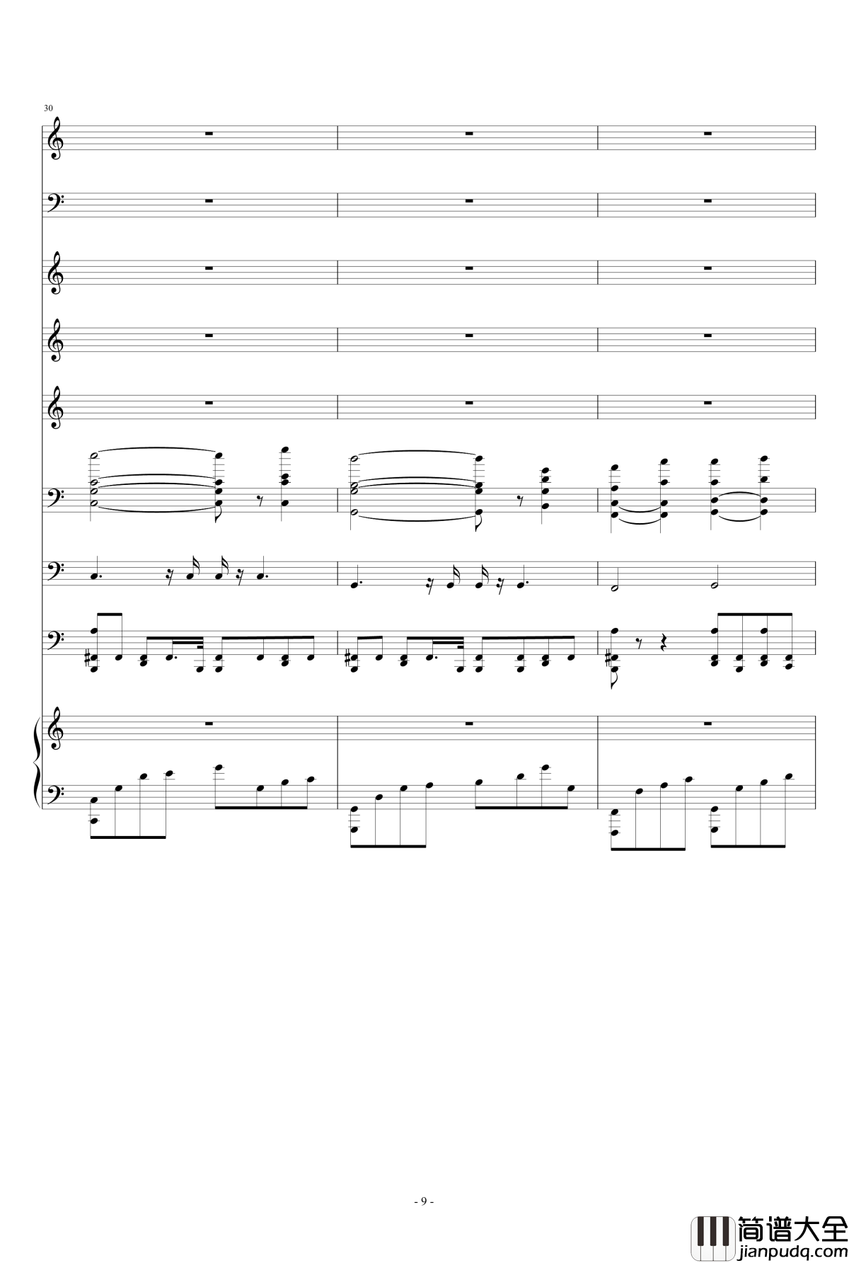 幸福港钢琴谱_Ｓòrγy