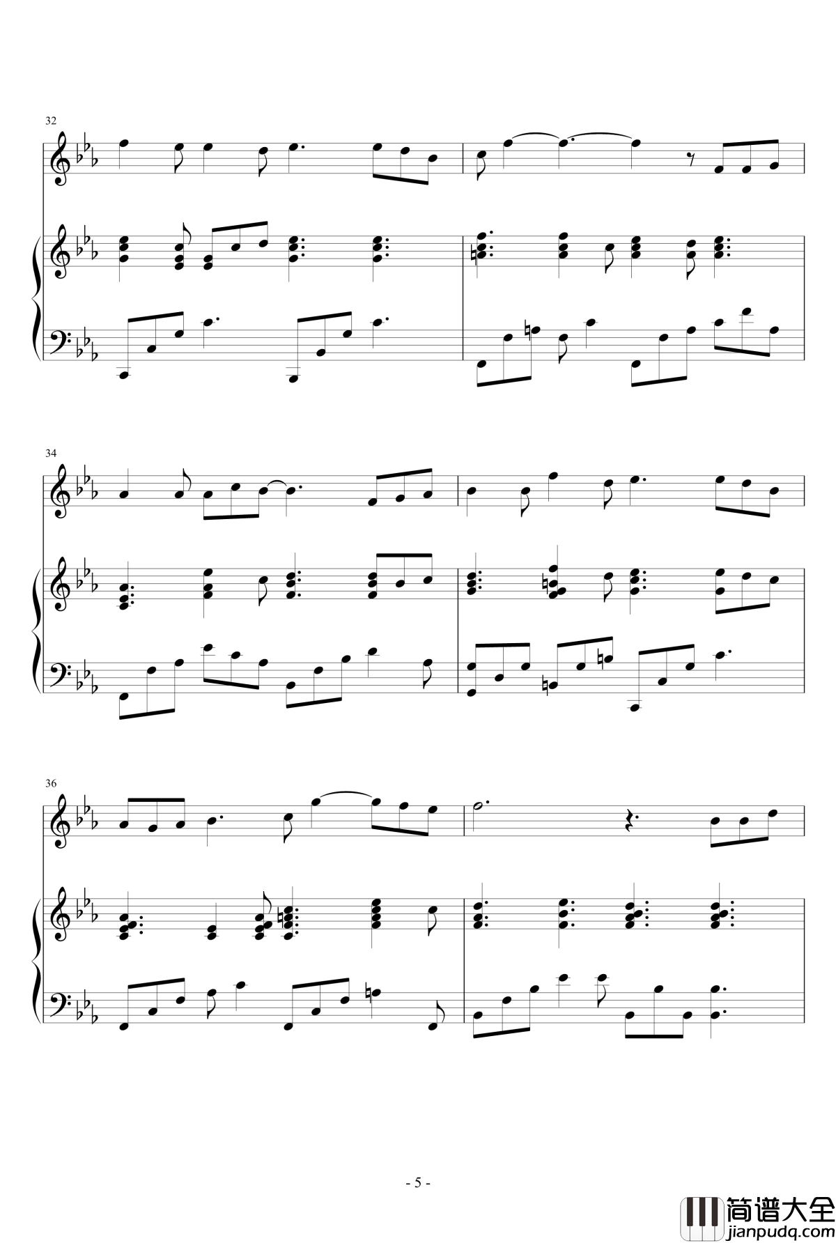 那些年钢琴谱_阚立文