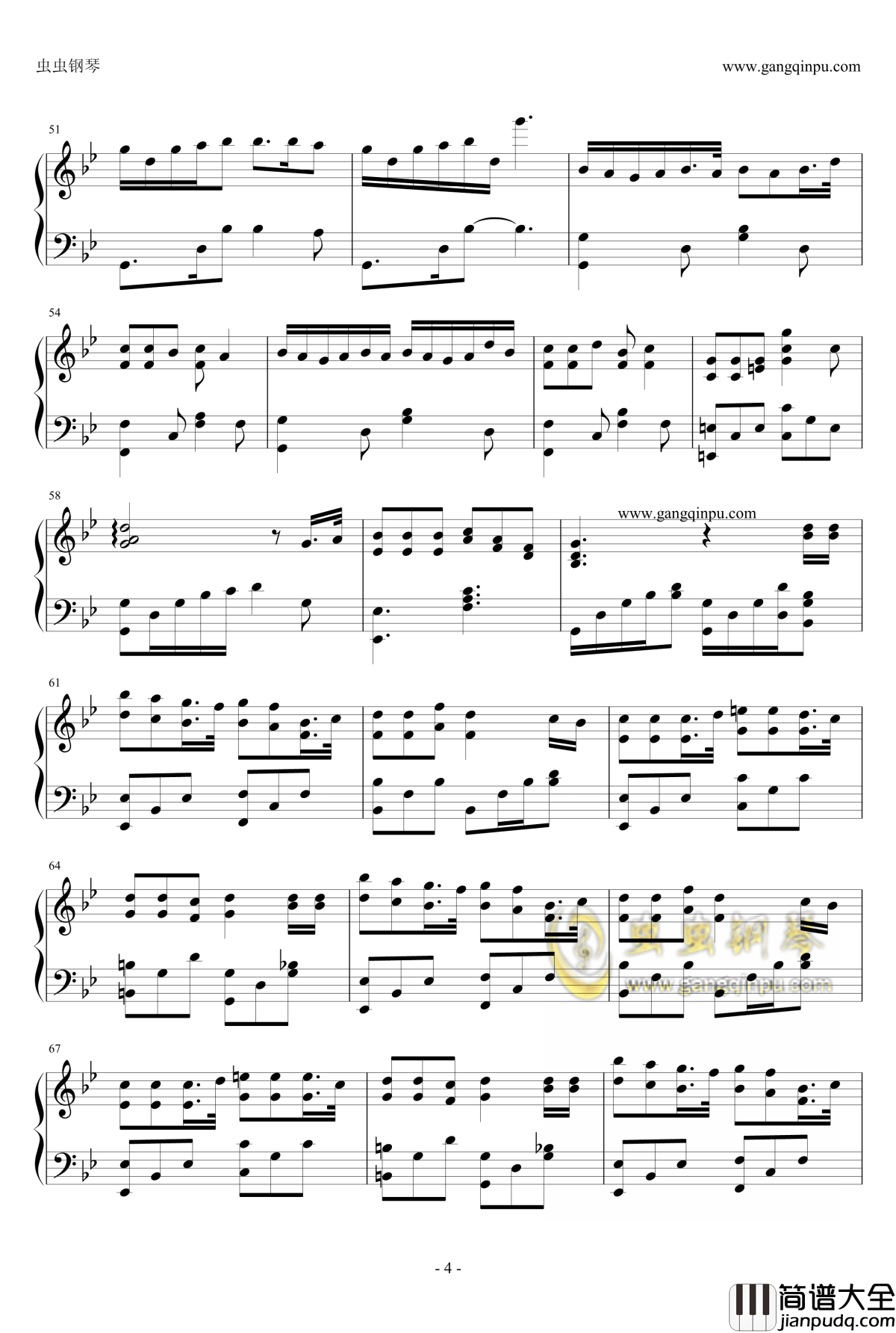 凤凰劫钢琴谱_河图