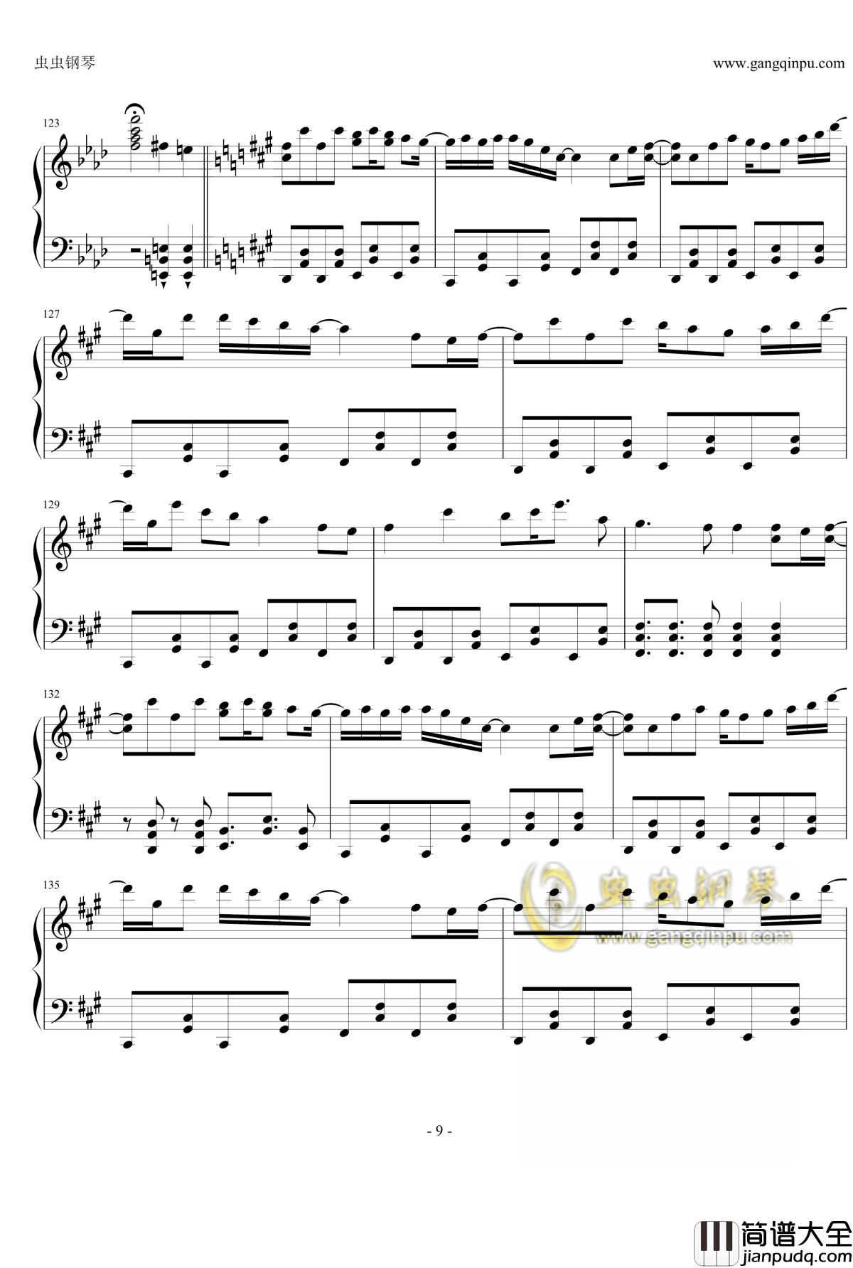 踊ル猫曰ク钢琴谱_触手猴_初音未来