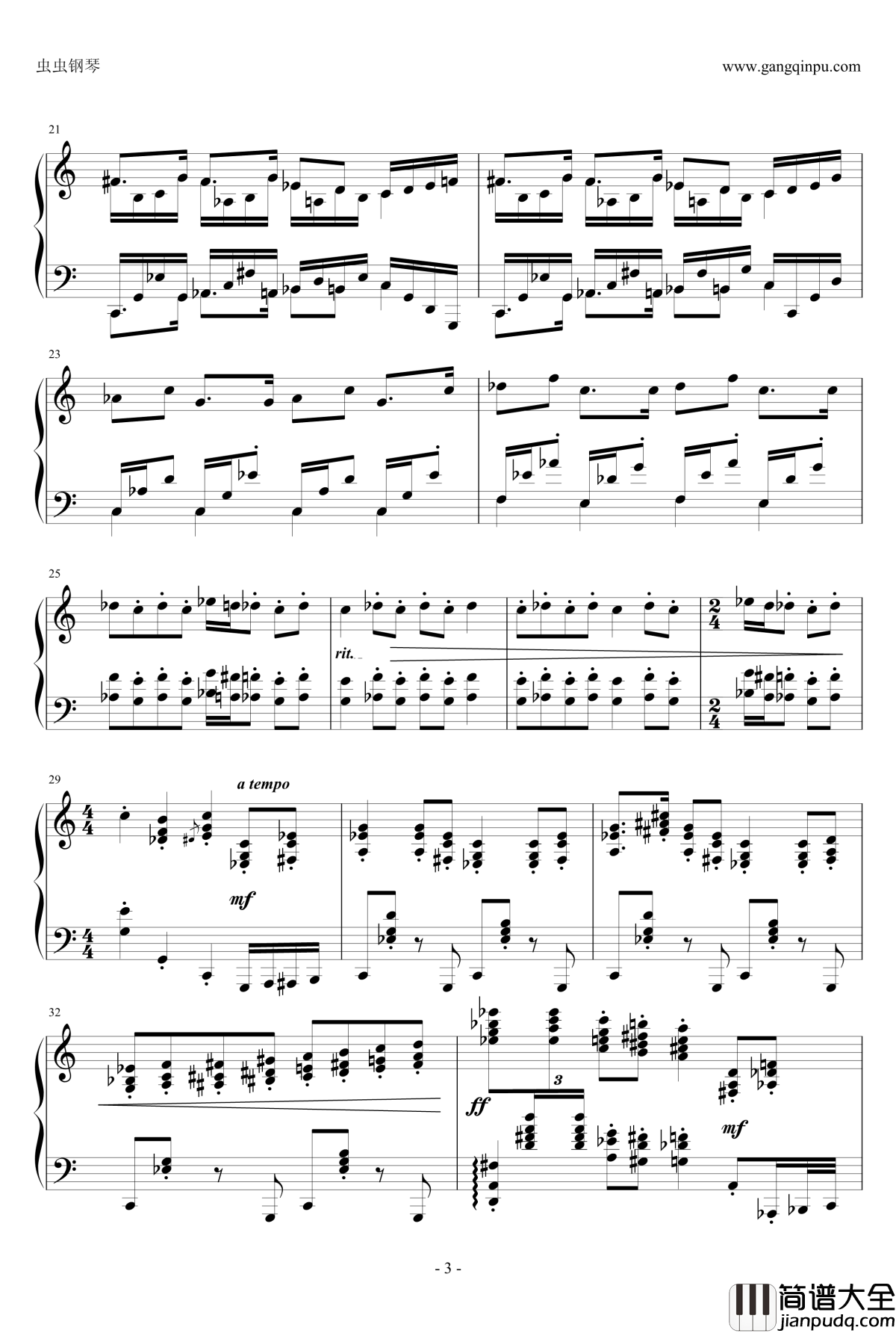 小品钢琴谱_半璧