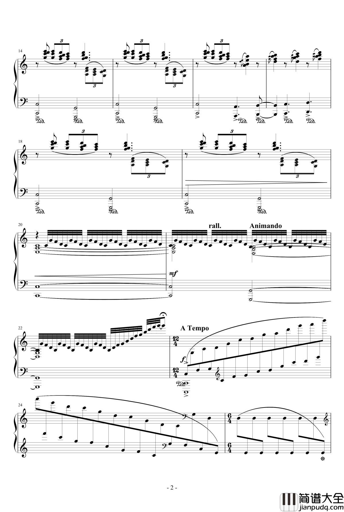 蝴蝶幻想曲钢琴谱_10572578